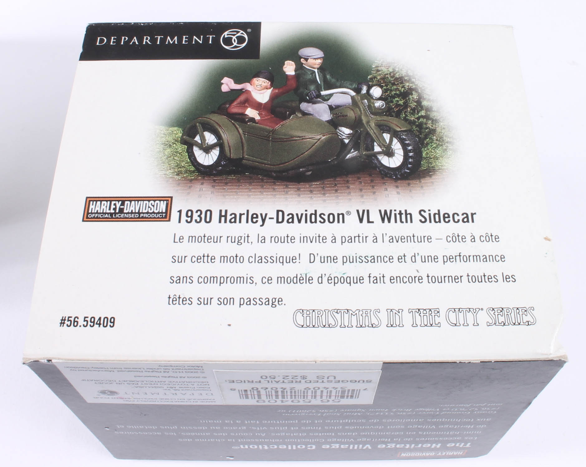 Collection of Harley-Davidson Department 56 "Christmas in The City" Figurines