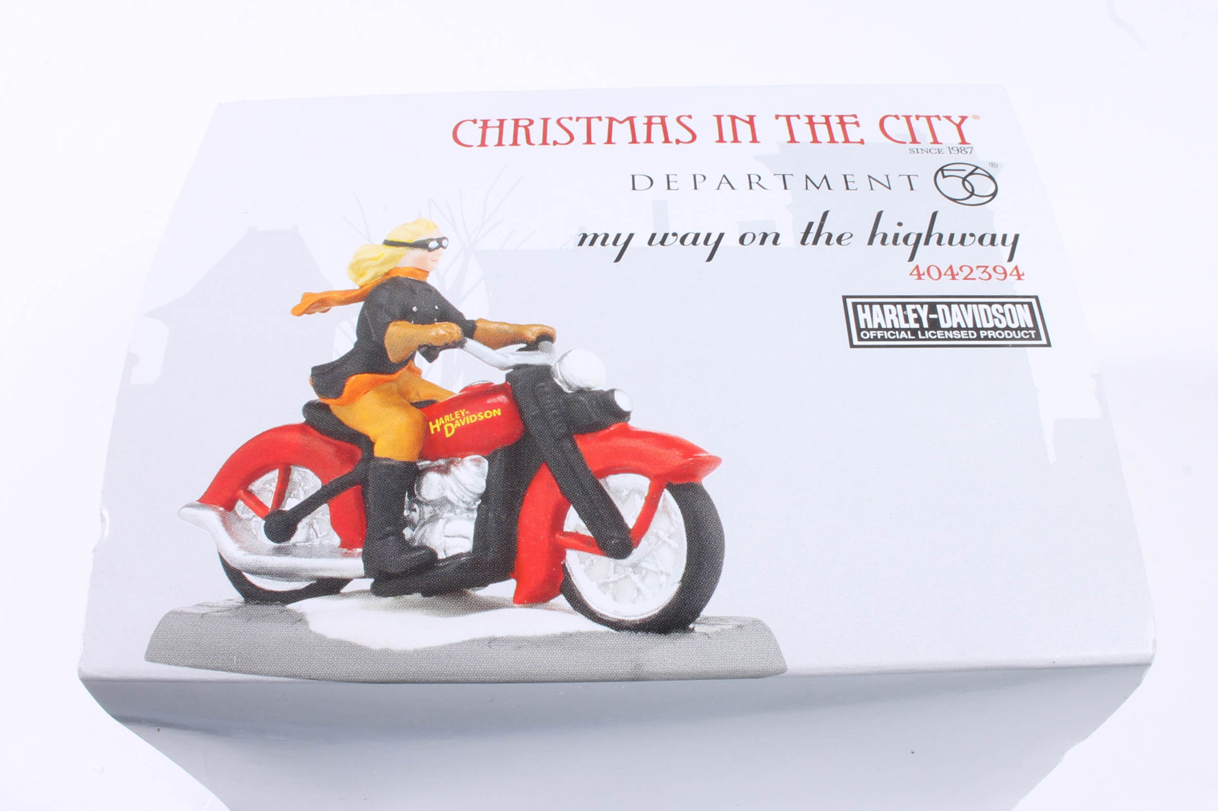 Collection of Harley-Davidson Department 56 "Christmas in The City" Figurines