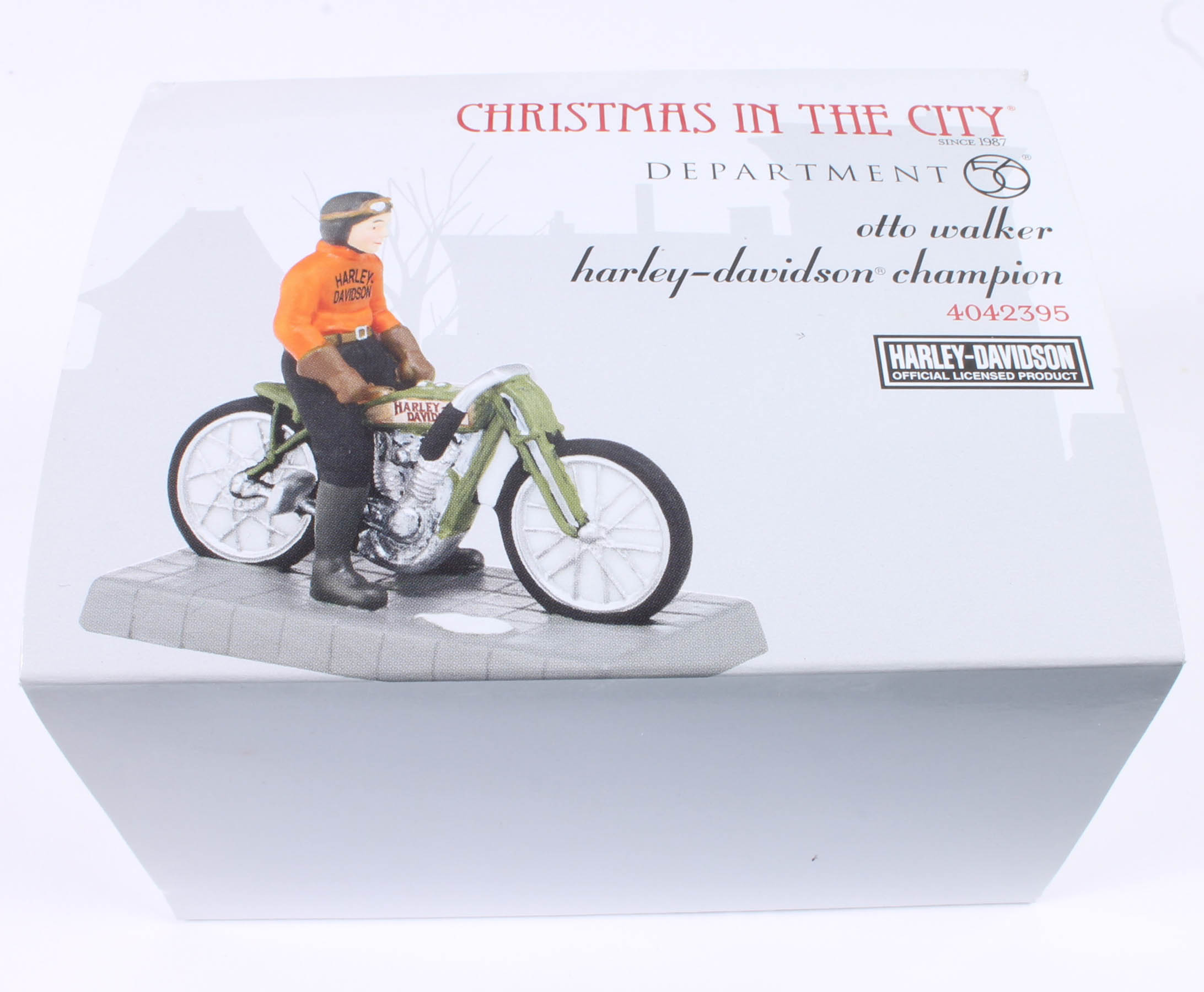 Collection of Harley-Davidson Department 56 "Christmas in The City" Figurines