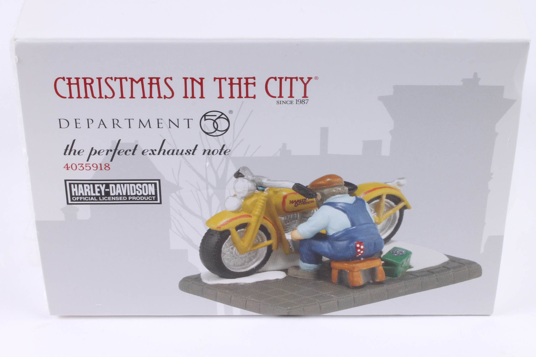 Collection of Harley-Davidson Department 56 "Christmas in The City" Figurines