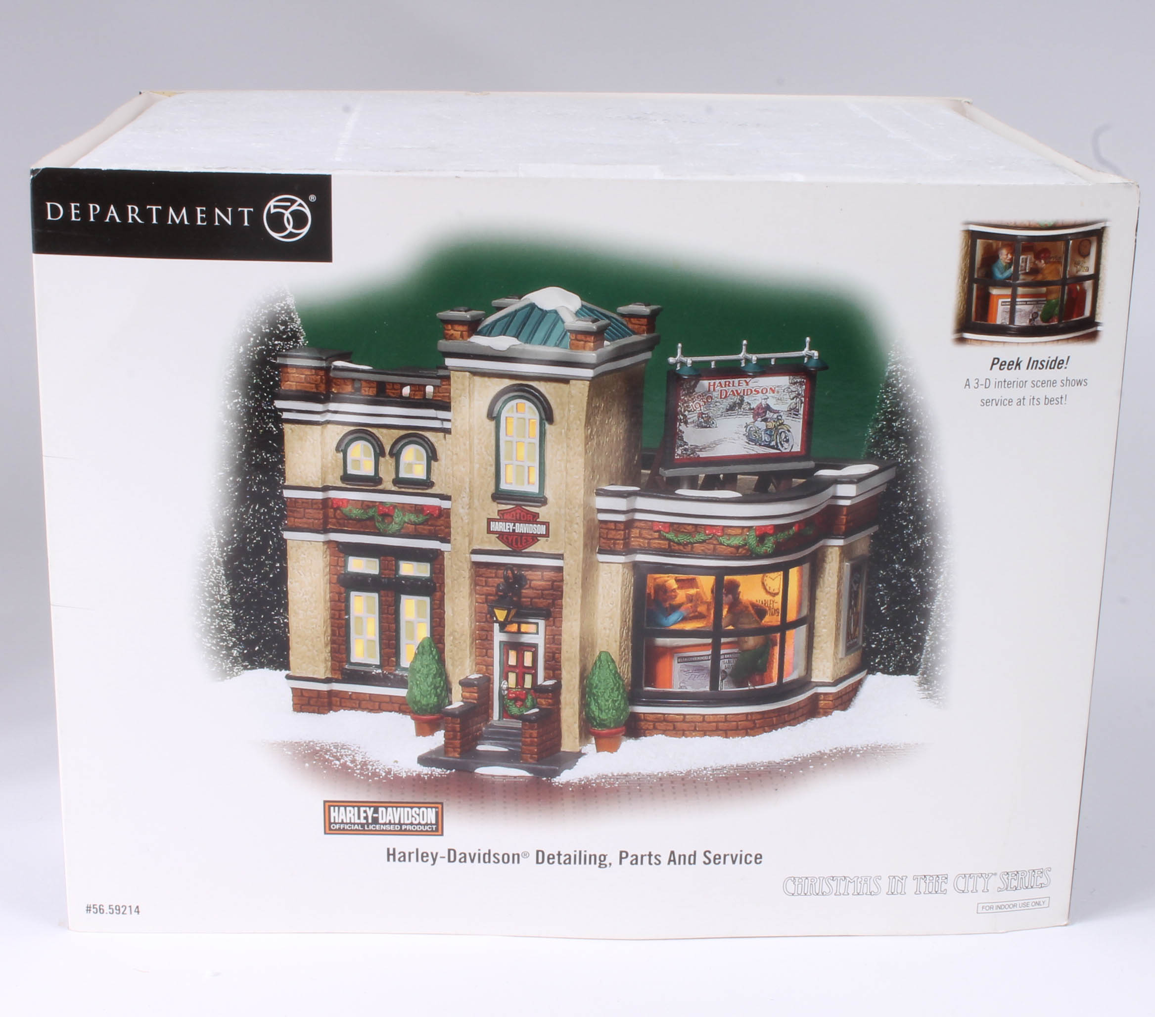 Collection of Harley-Davidson Department 56 "Christmas in The City" Figurines