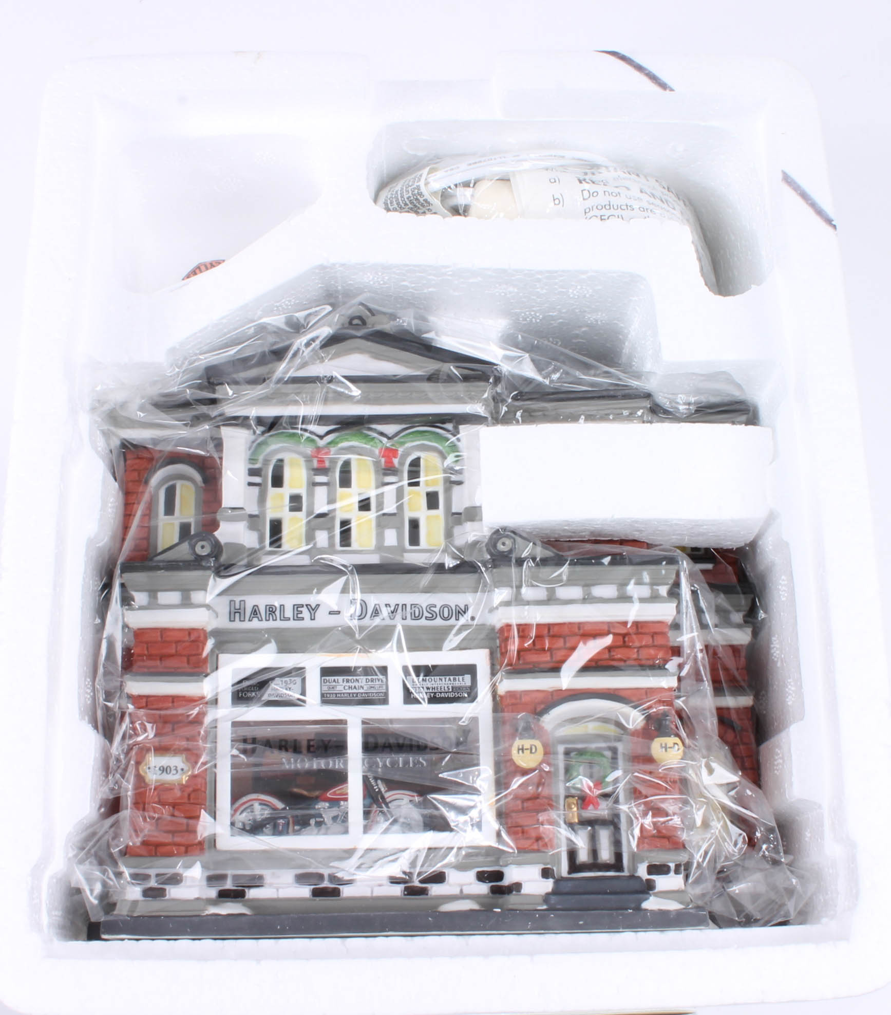 Collection of Harley-Davidson Department 56 "Christmas in The City" Figurines