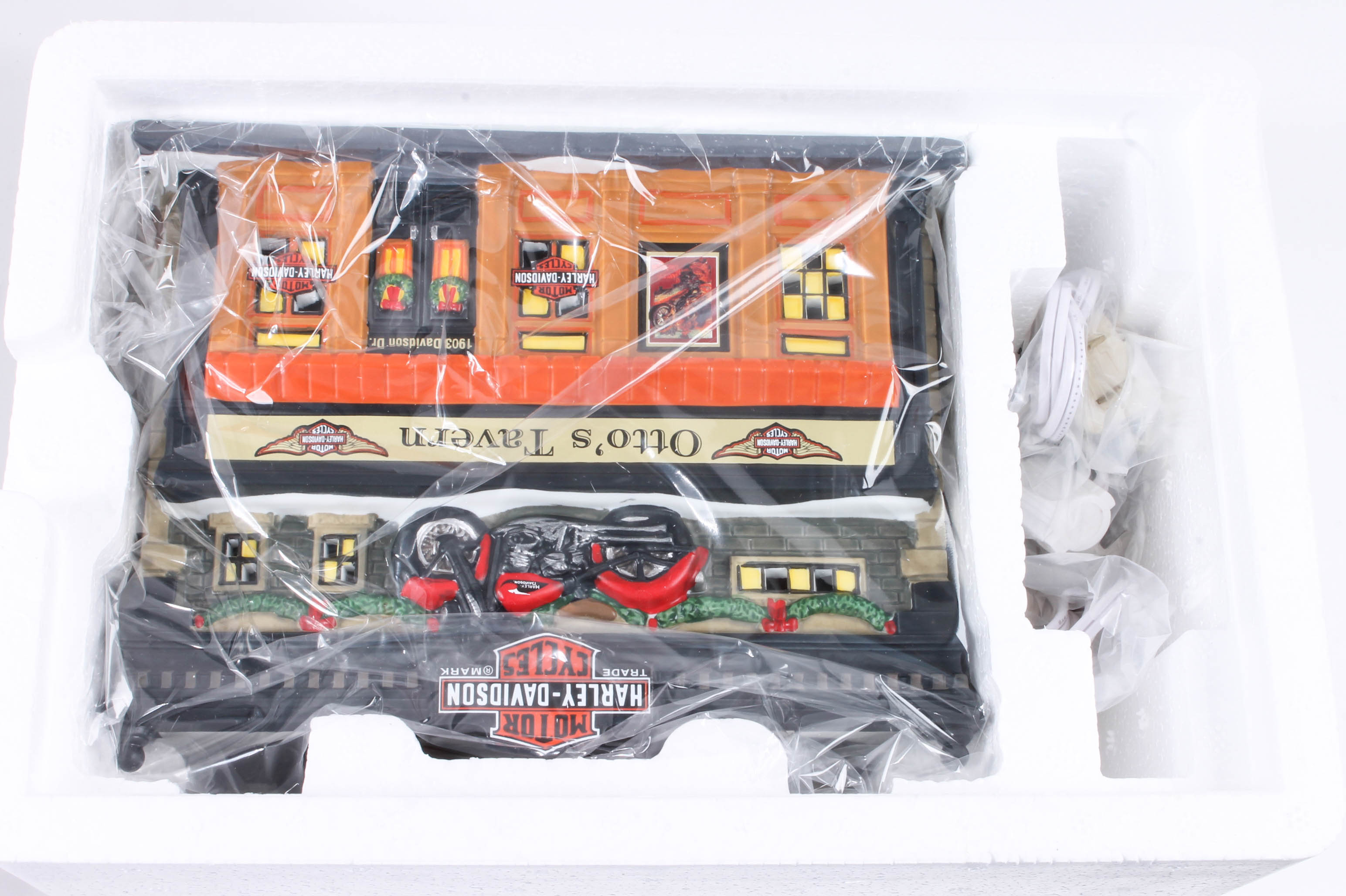 Collection of Harley-Davidson Department 56 "Christmas in The City" Figurines