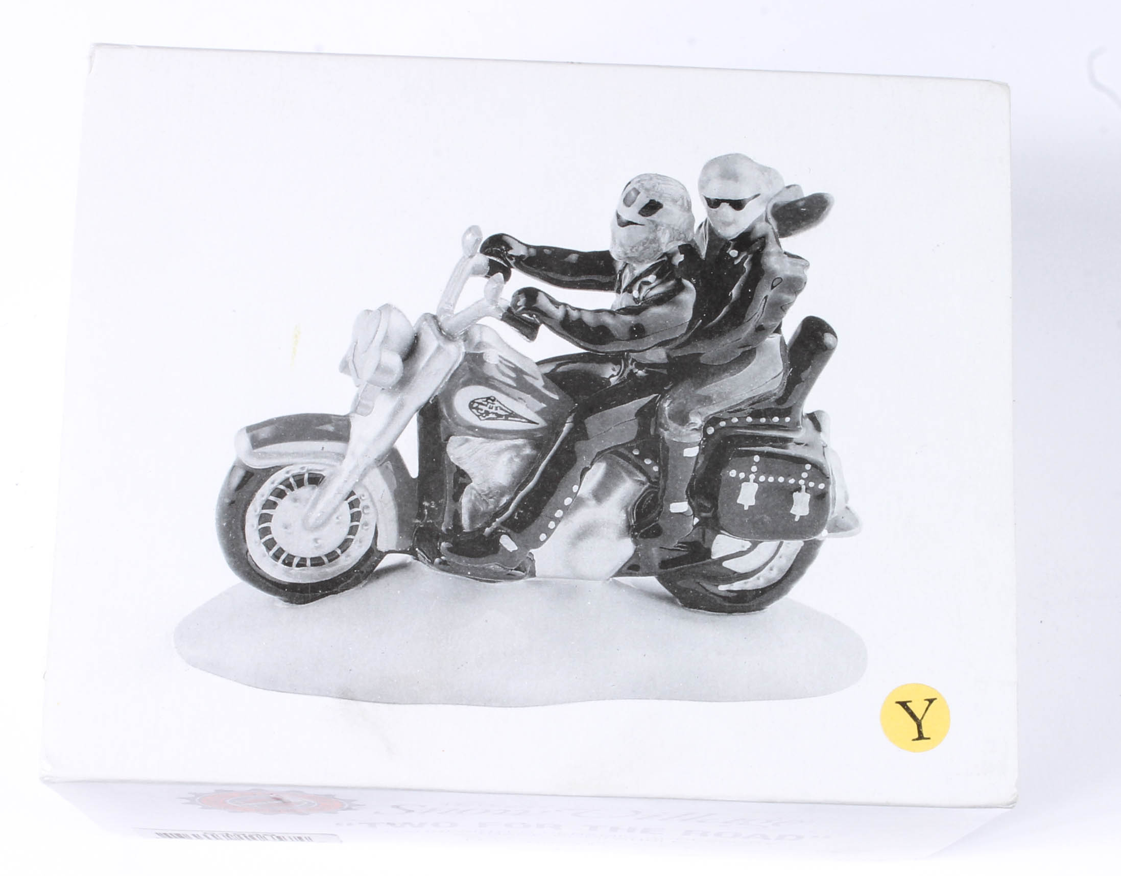 Collection of Harley-Davidson Departent 56 "Snow Village" figurines