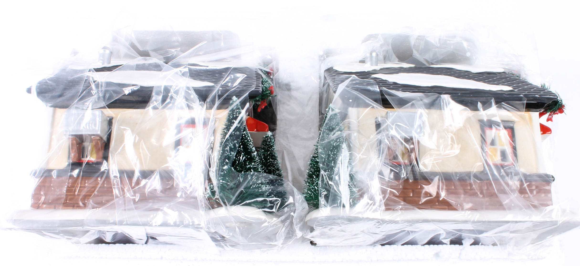 Collection of Harley-Davidson Departent 56 "Snow Village" figurines