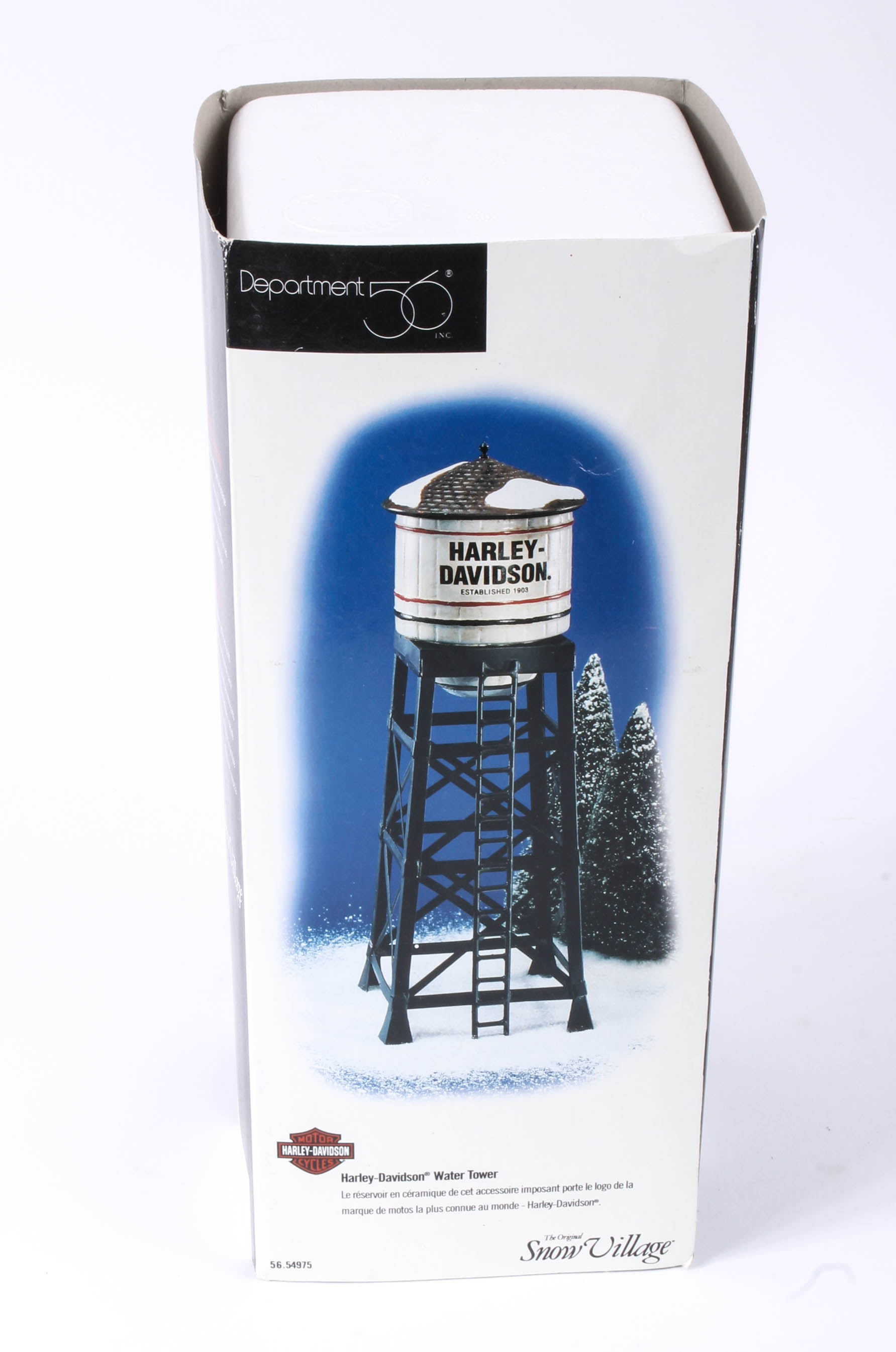 Collection of Harley-Davidson Departent 56 "Snow Village" figurines