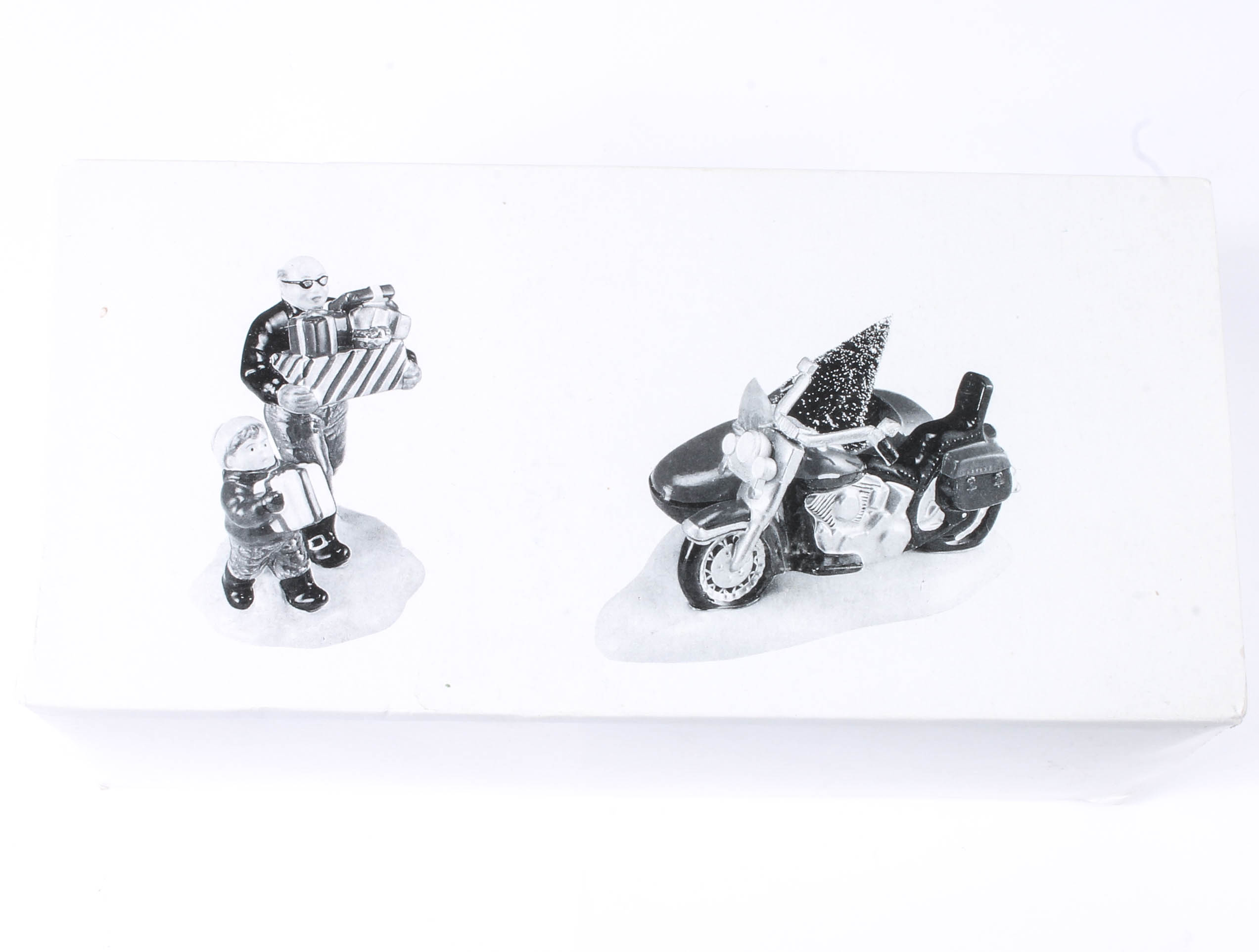 Collection of Harley-Davidson Departent 56 "Snow Village" figurines