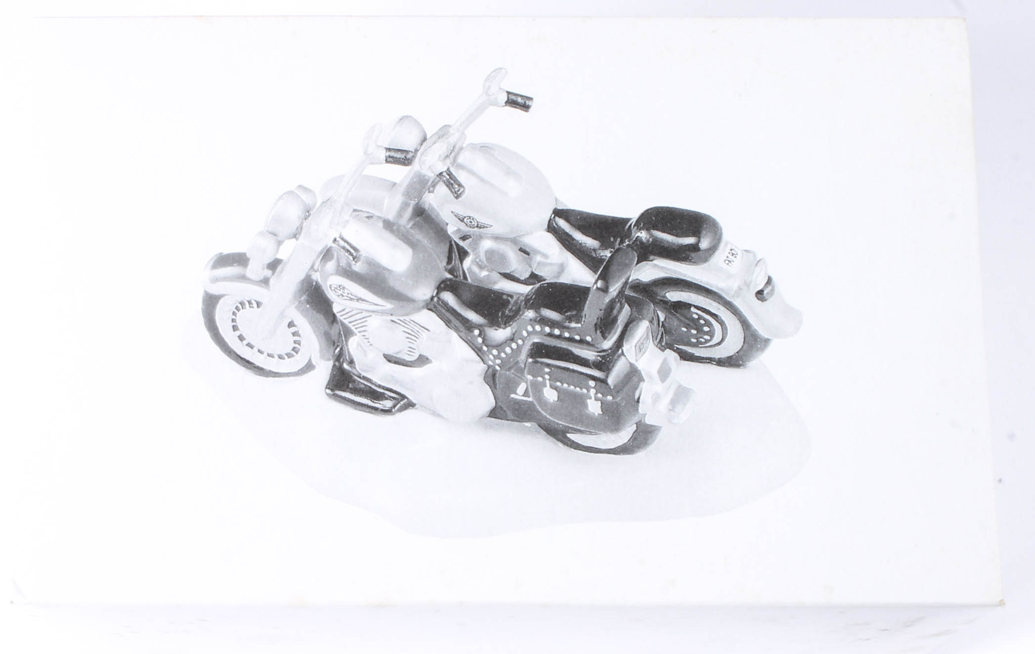 Collection of Harley-Davidson Departent 56 "Snow Village" figurines