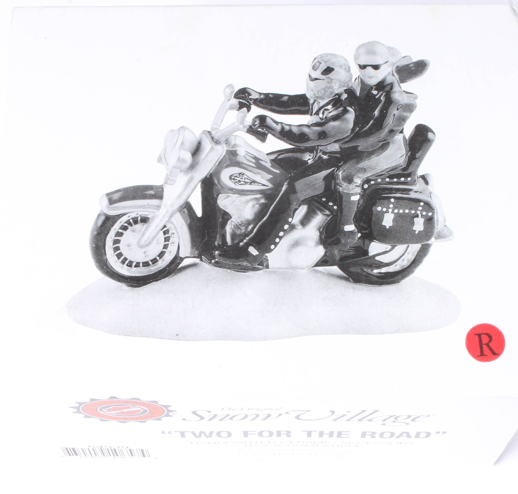 Collection of Harley-Davidson Departent 56 "Snow Village" figurines