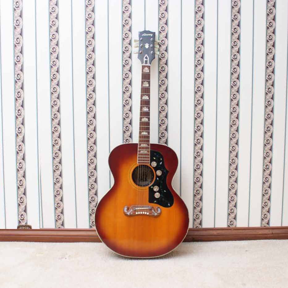 Vintage Alvarez Model 5052 Jumbo Style Acoustic Guitar