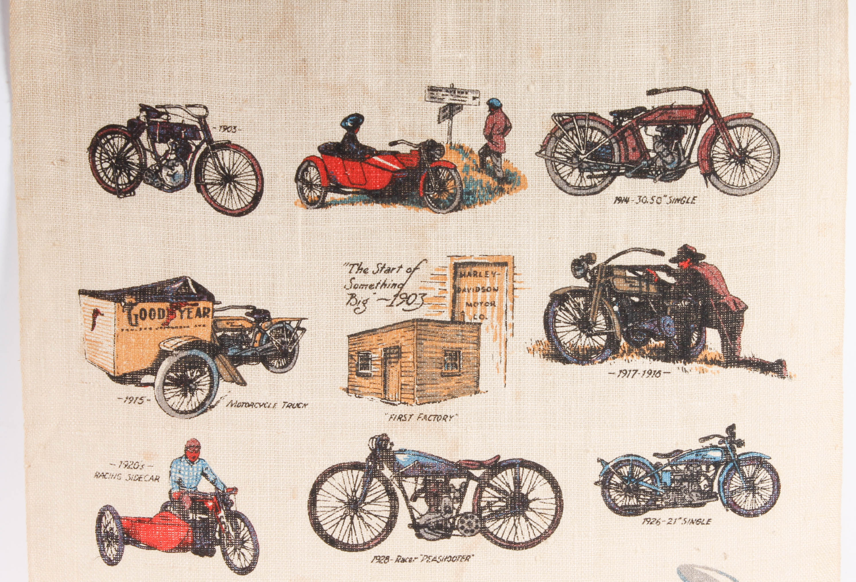 Harley-Davidson Memorabilia Featuring 80th Anniversary Banner