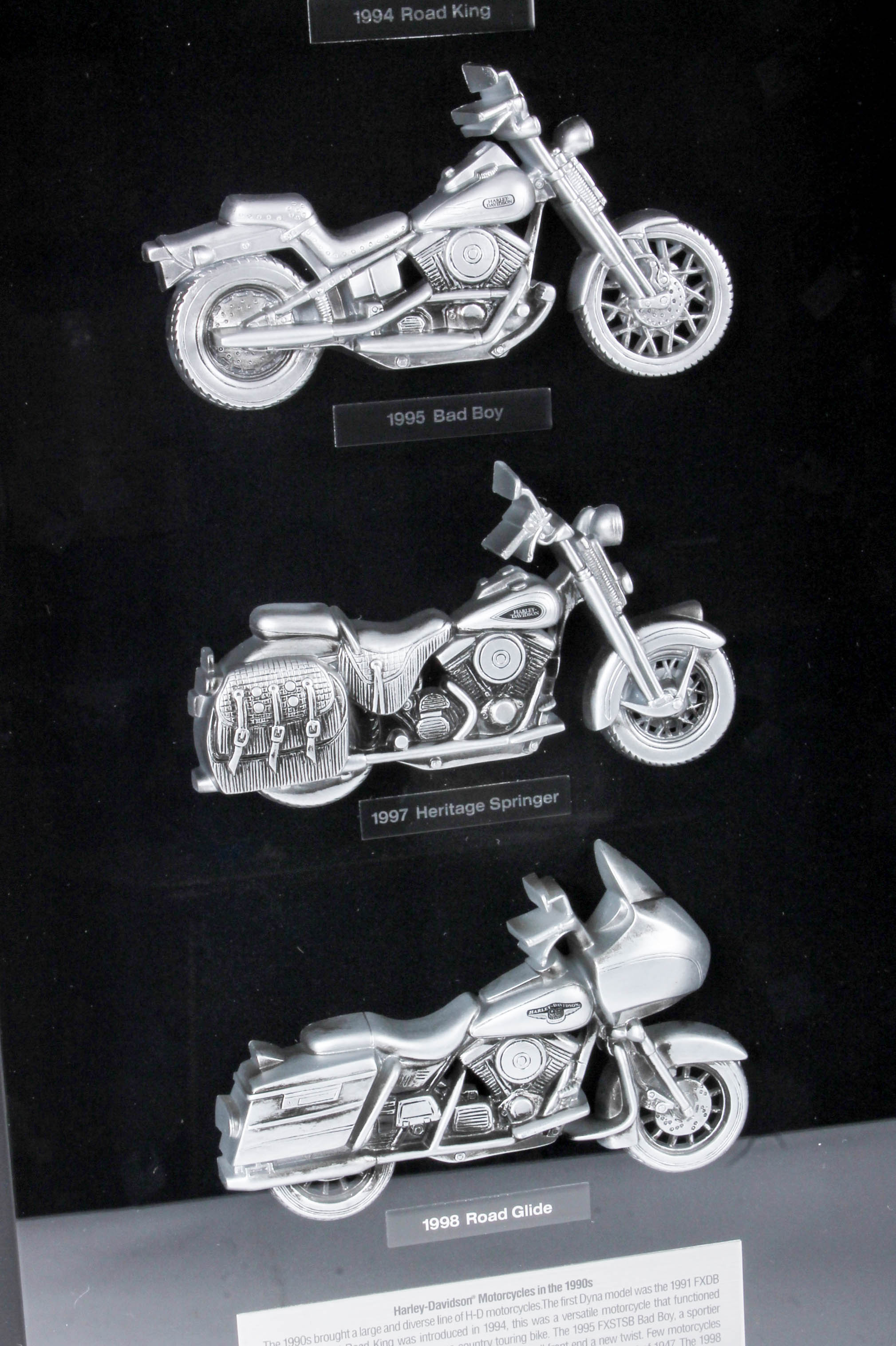 Harley-Davidson Figurine Collection and a Phone Charging Station