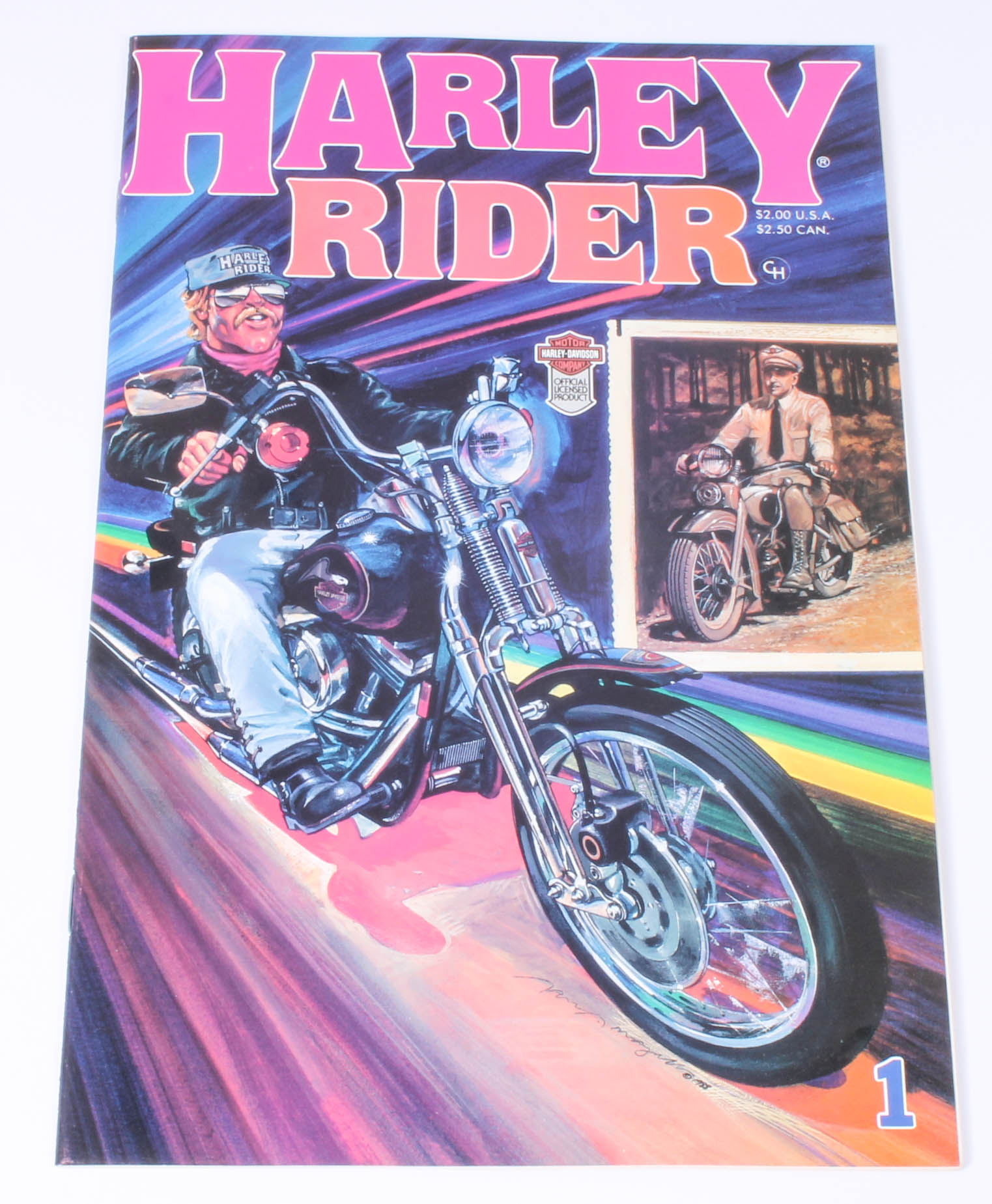 "Harley Rider" Magazine Number 1 and 75th Anniversary Decals