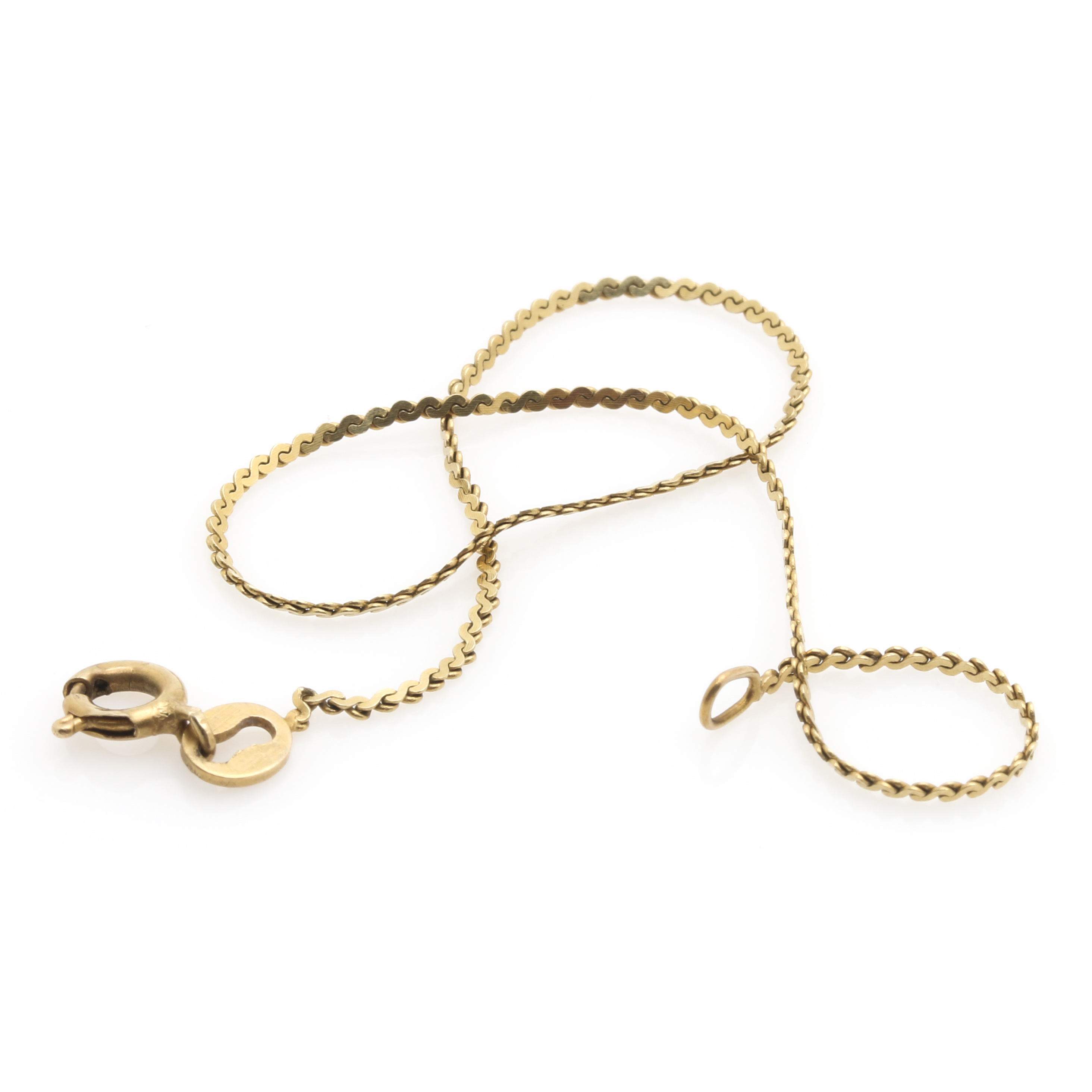 14K Yellow Gold Jadeite and Pearl Star of David Pendants, and Serpentine Chain Bracelet