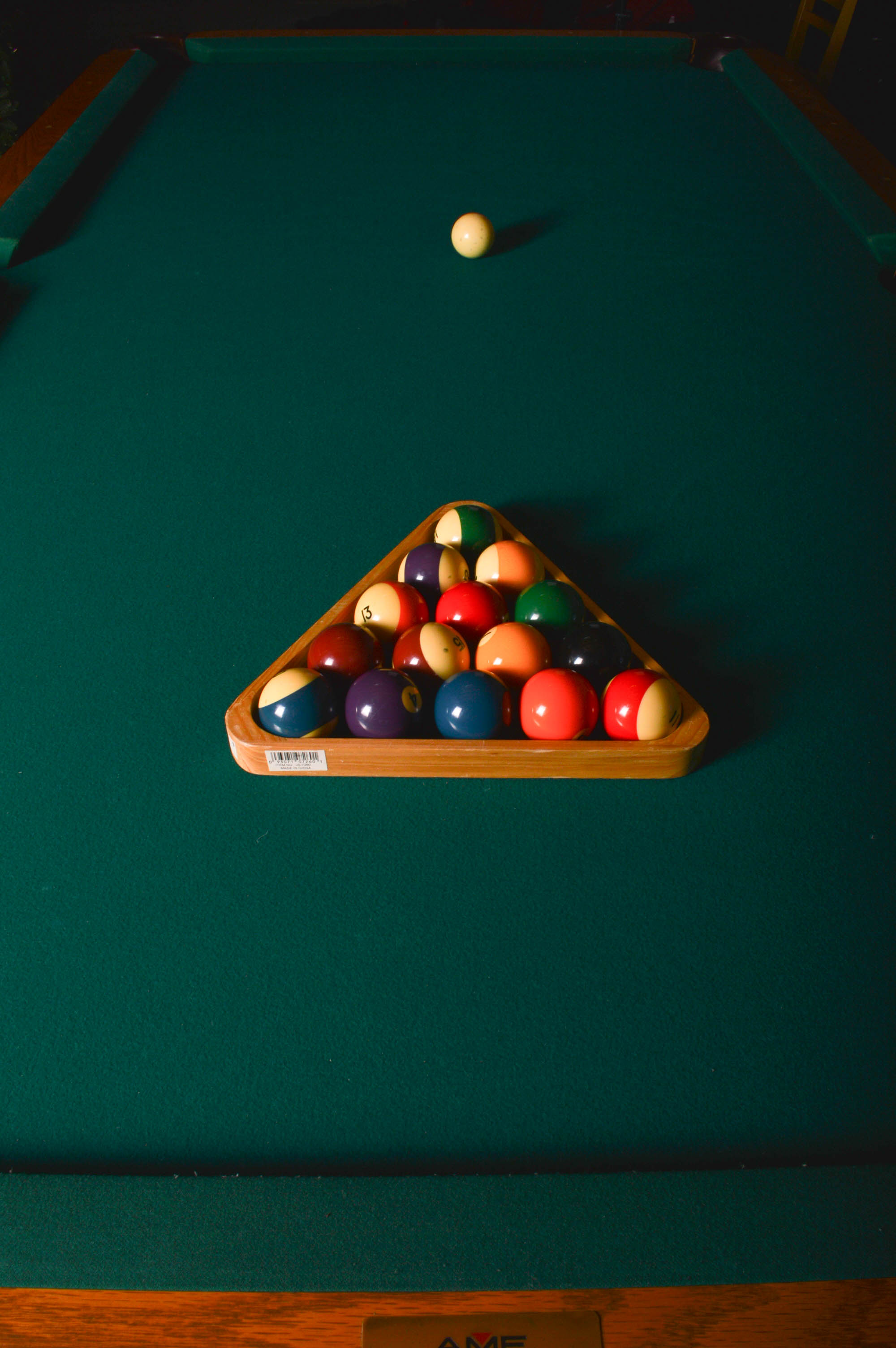 AMF PlayMaster Oak Pool Table