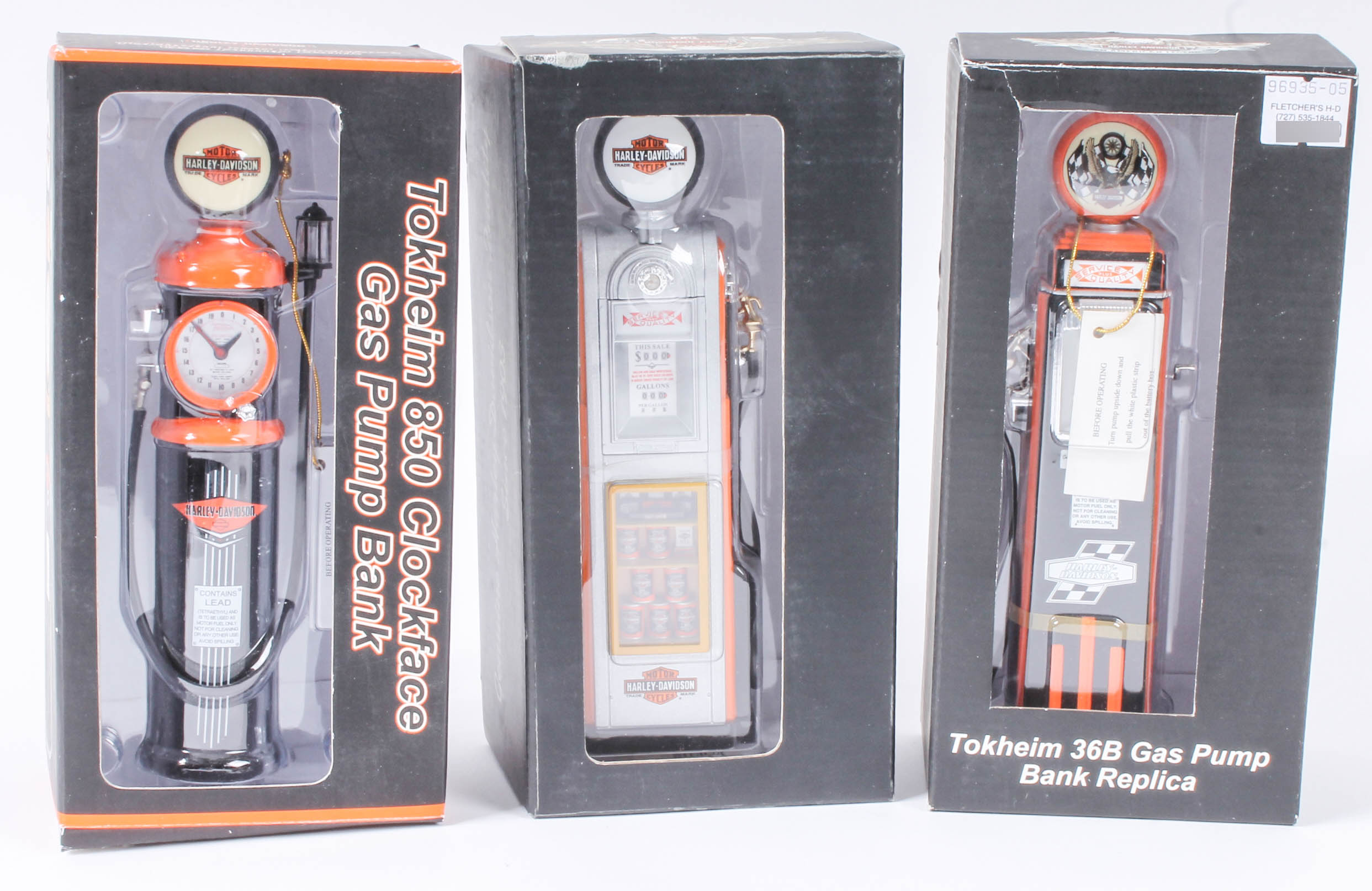 Assortment of Eight Harley-Davidson Die-Cast Coin Banks