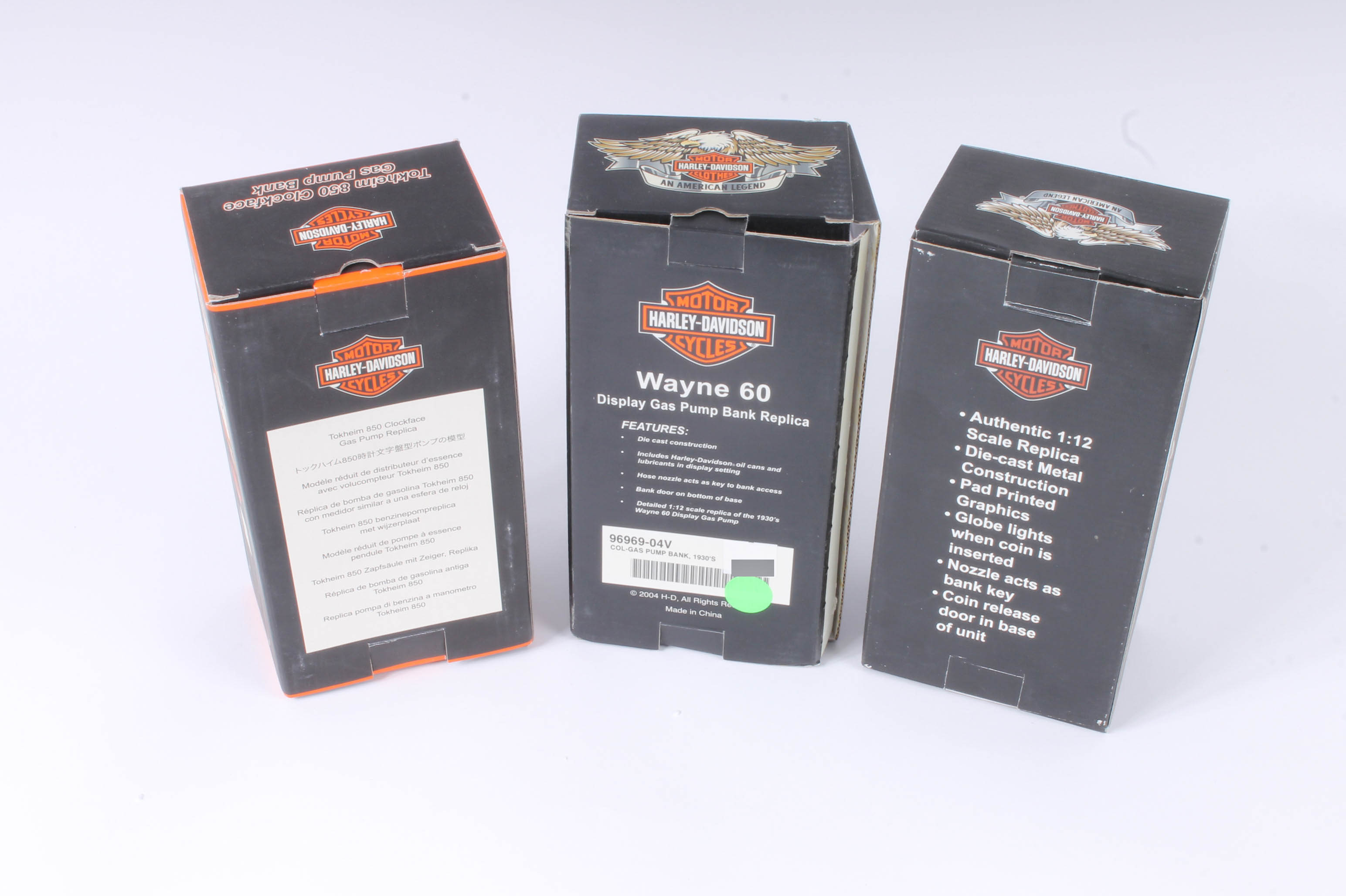Assortment of Eight Harley-Davidson Die-Cast Coin Banks