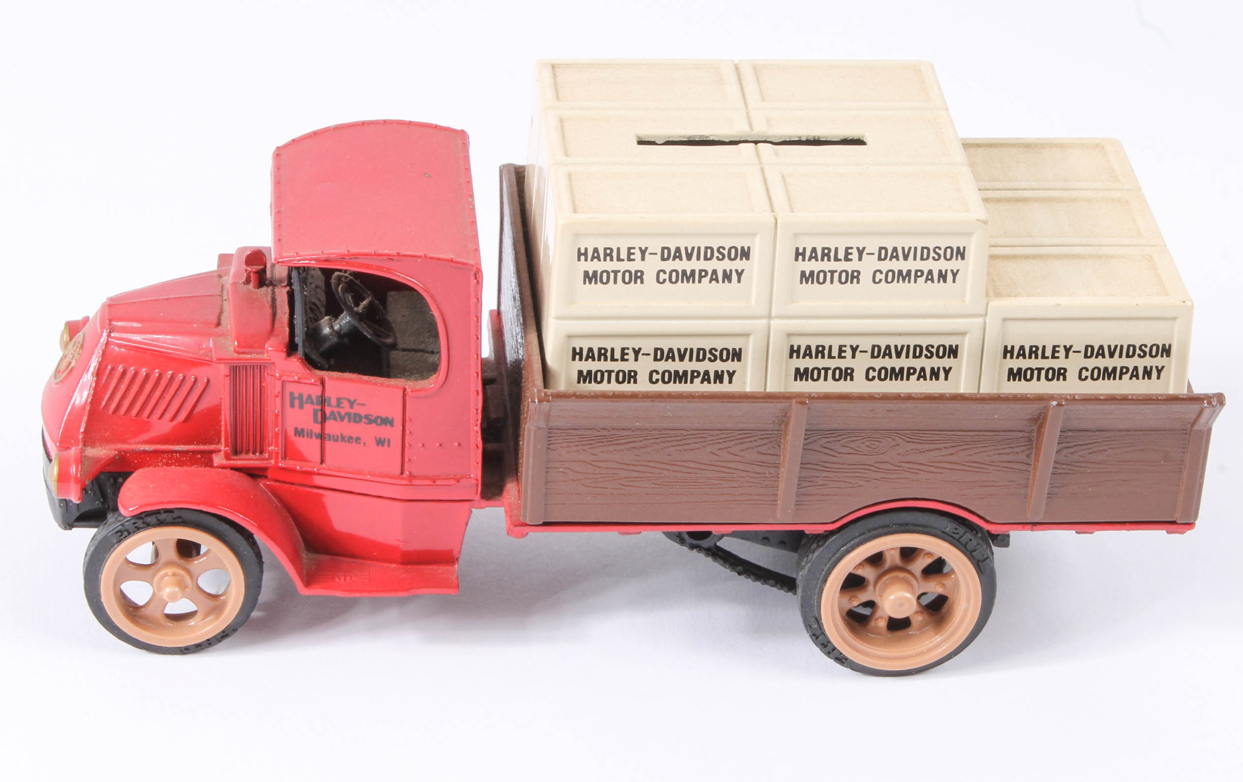 Assortment of Eight Harley-Davidson Die-Cast Coin Banks
