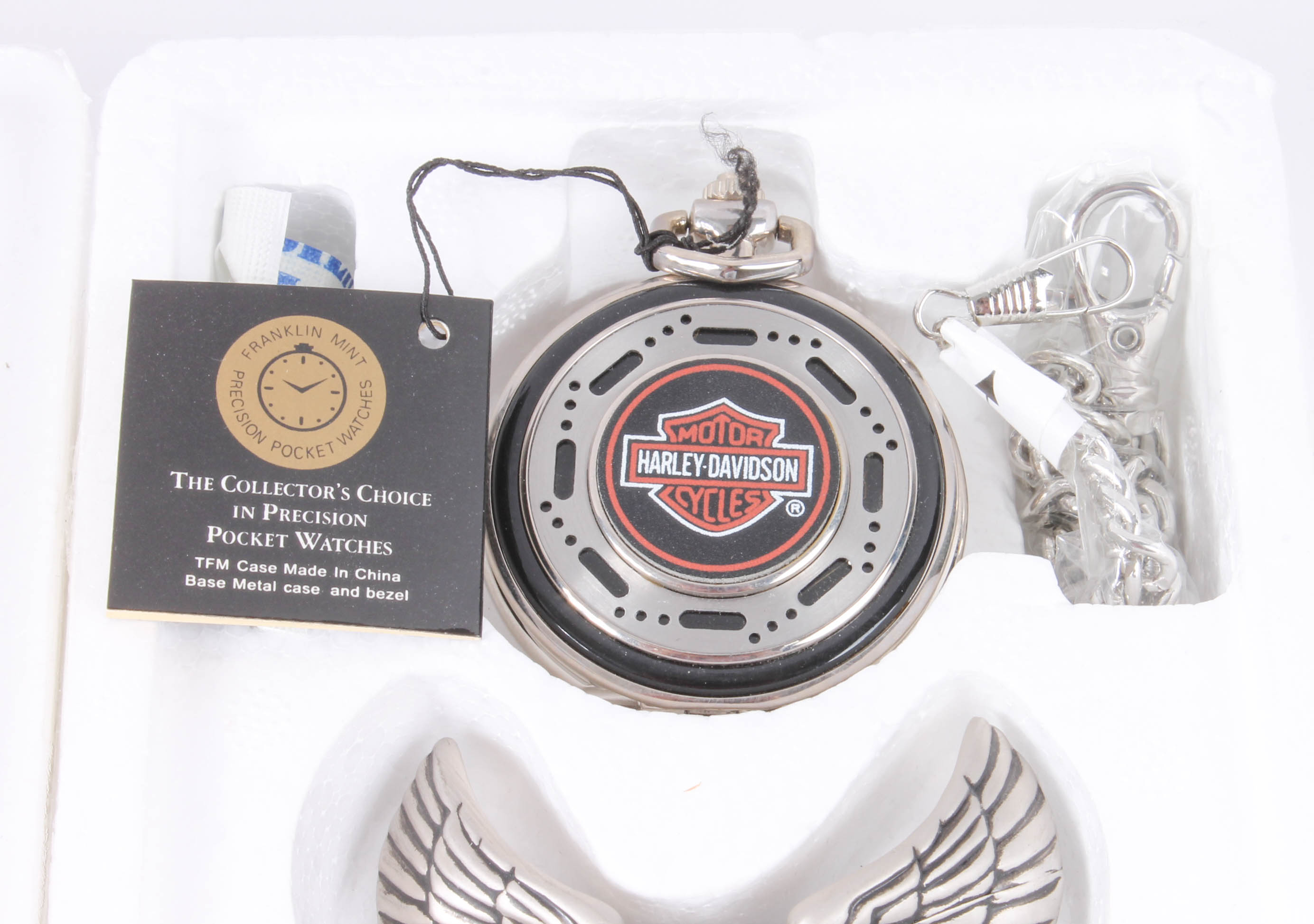 Three Franklin Mint Limited Edition Harley-Davidson Pocketwatches
