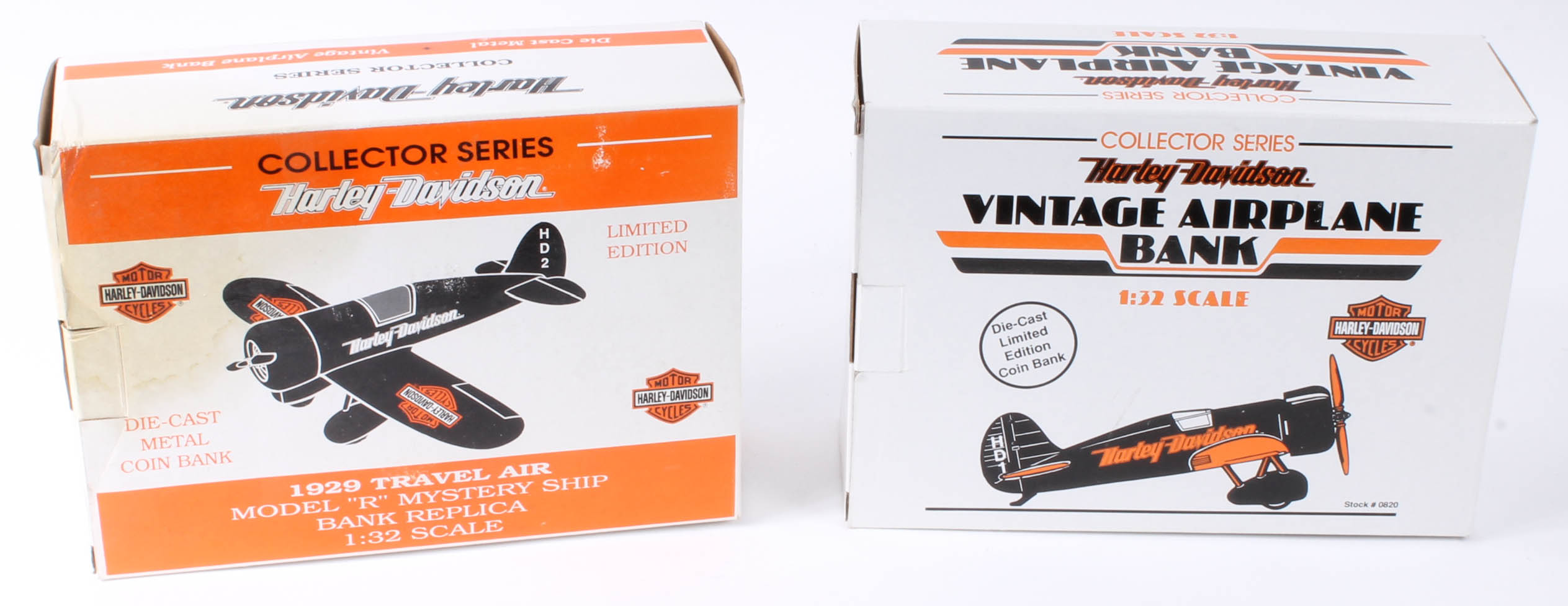 Harley-Davidson Die-Cast Replica Airplane Banks