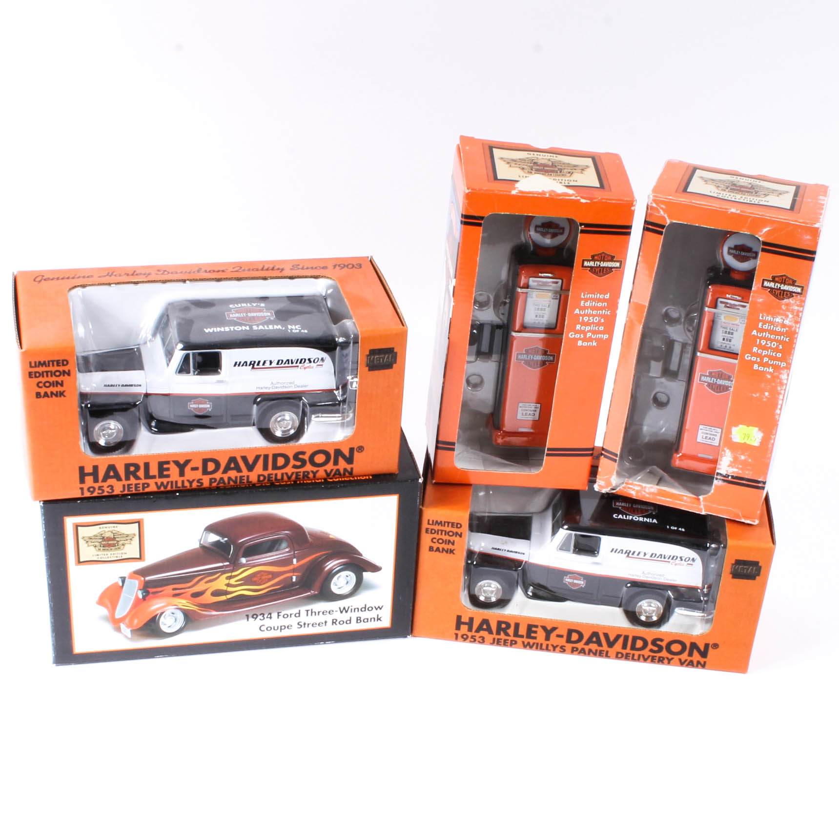 Harley-Davidson Branded Die-Cast Coin Banks