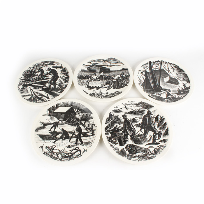 Wedgwood "New England Industries Ceramic Plates