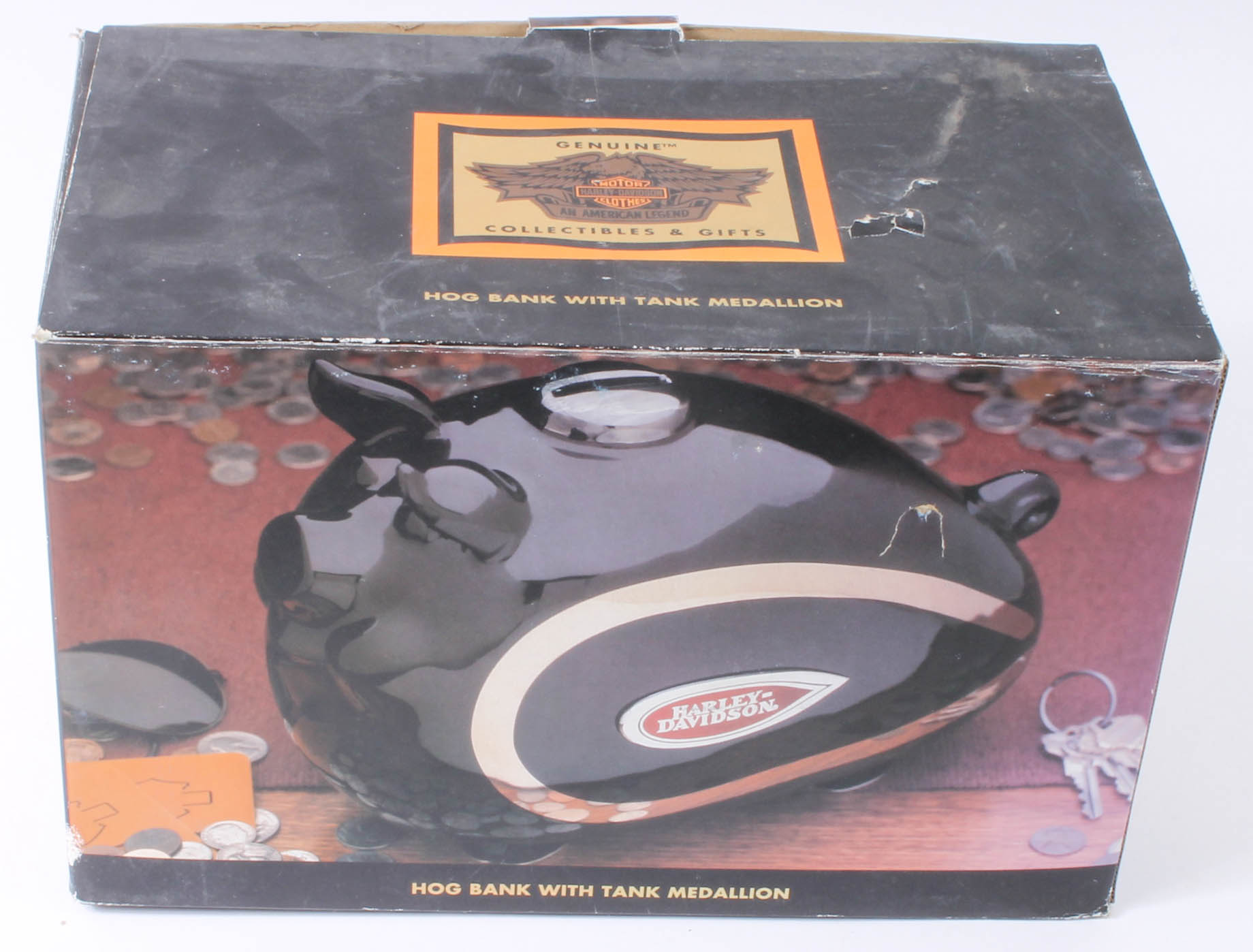 Four Harley-Davidson Collector Hog Coin Banks