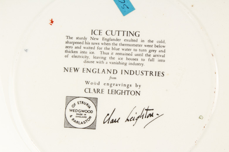 Wedgwood "New England Industries Ceramic Plates