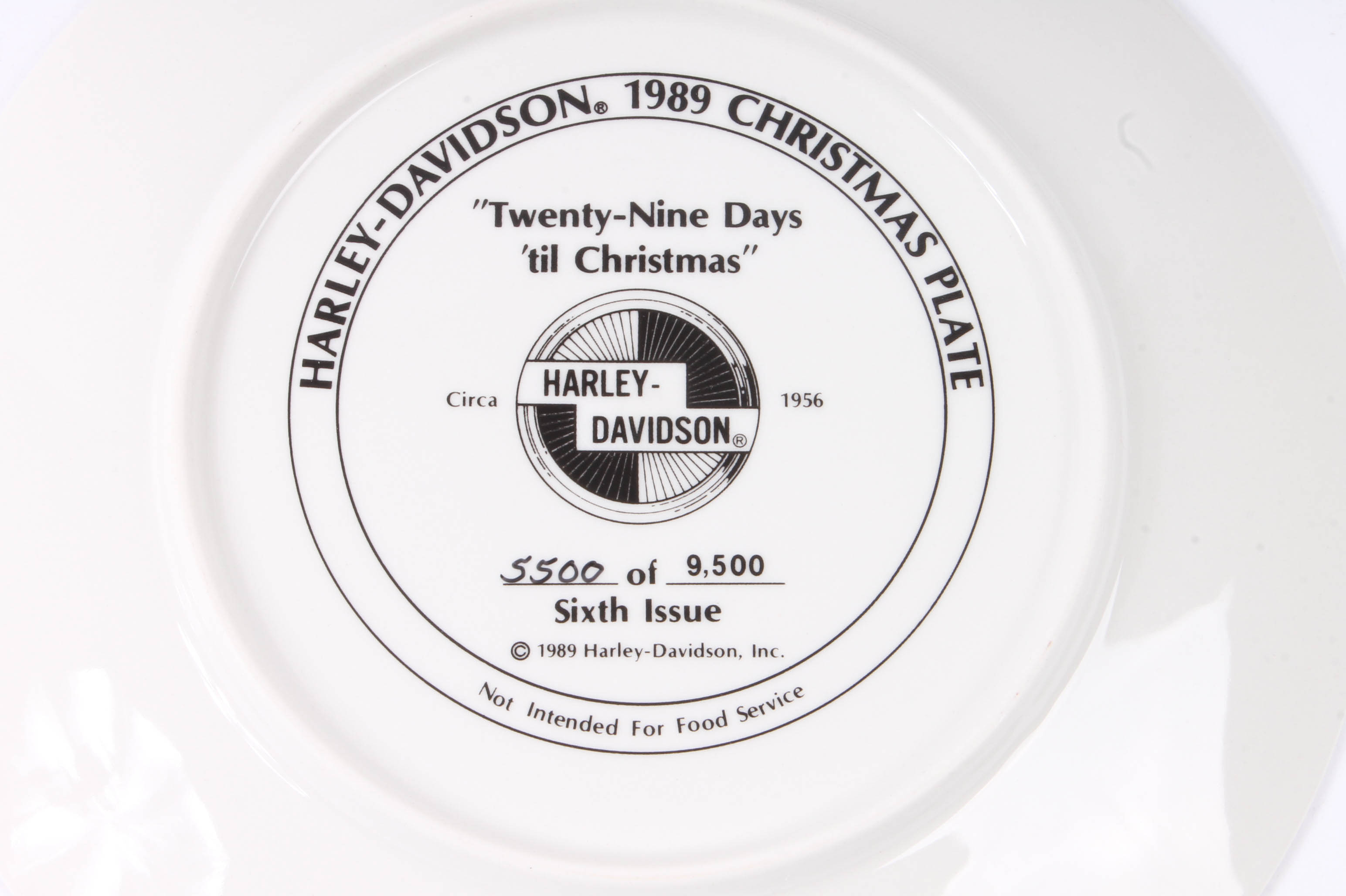 Harley-Davidson Christmas Plate Collection