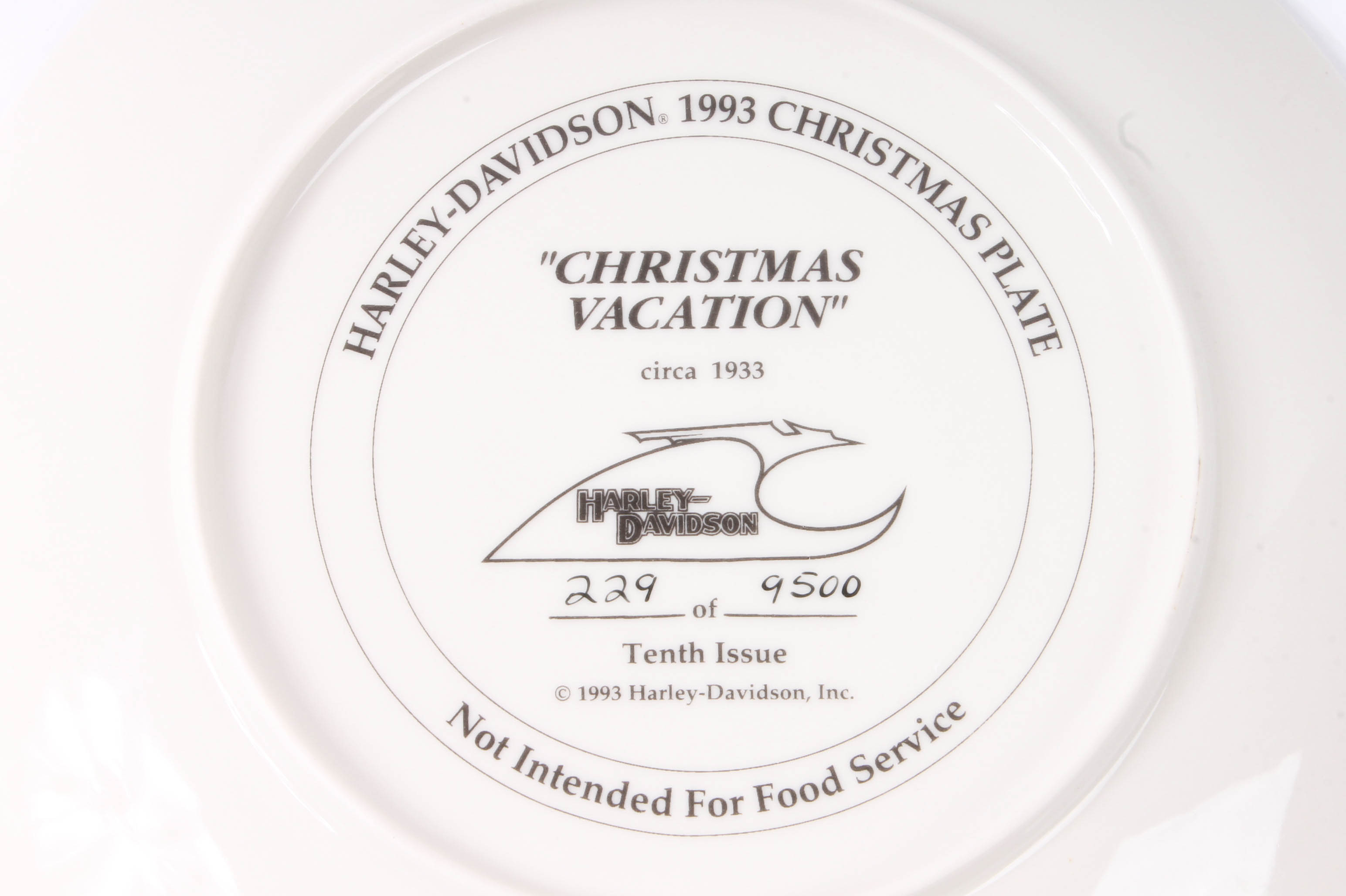 Harley-Davidson Christmas Plate Collection