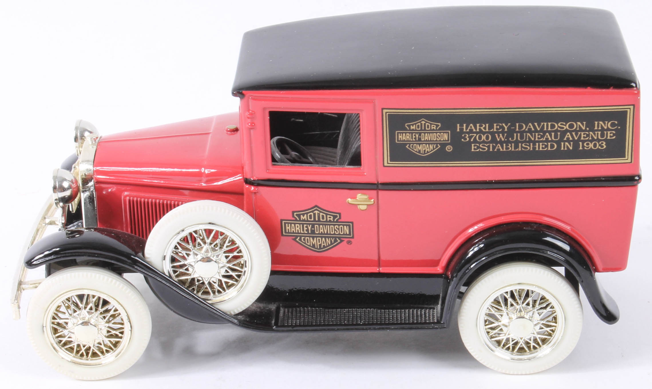 Group of Harley-Davidson Die-Cast Classic Car Coin Banks
