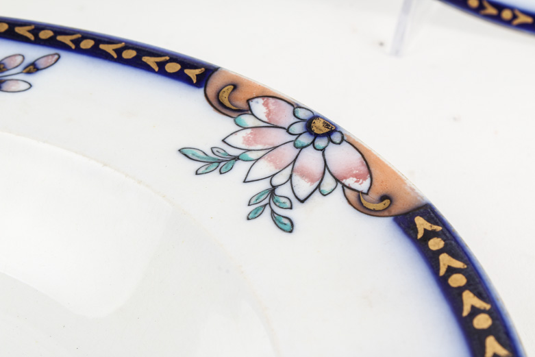 Pair of Floral Ceramic Bowls