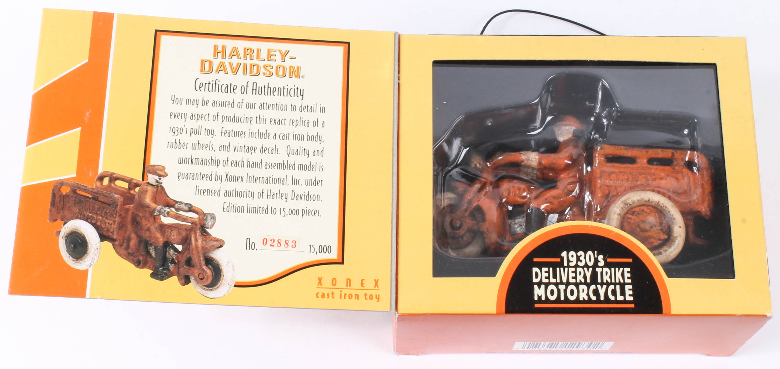 Four Harley-Davidson Die-Cast Collectible Model Vehicles