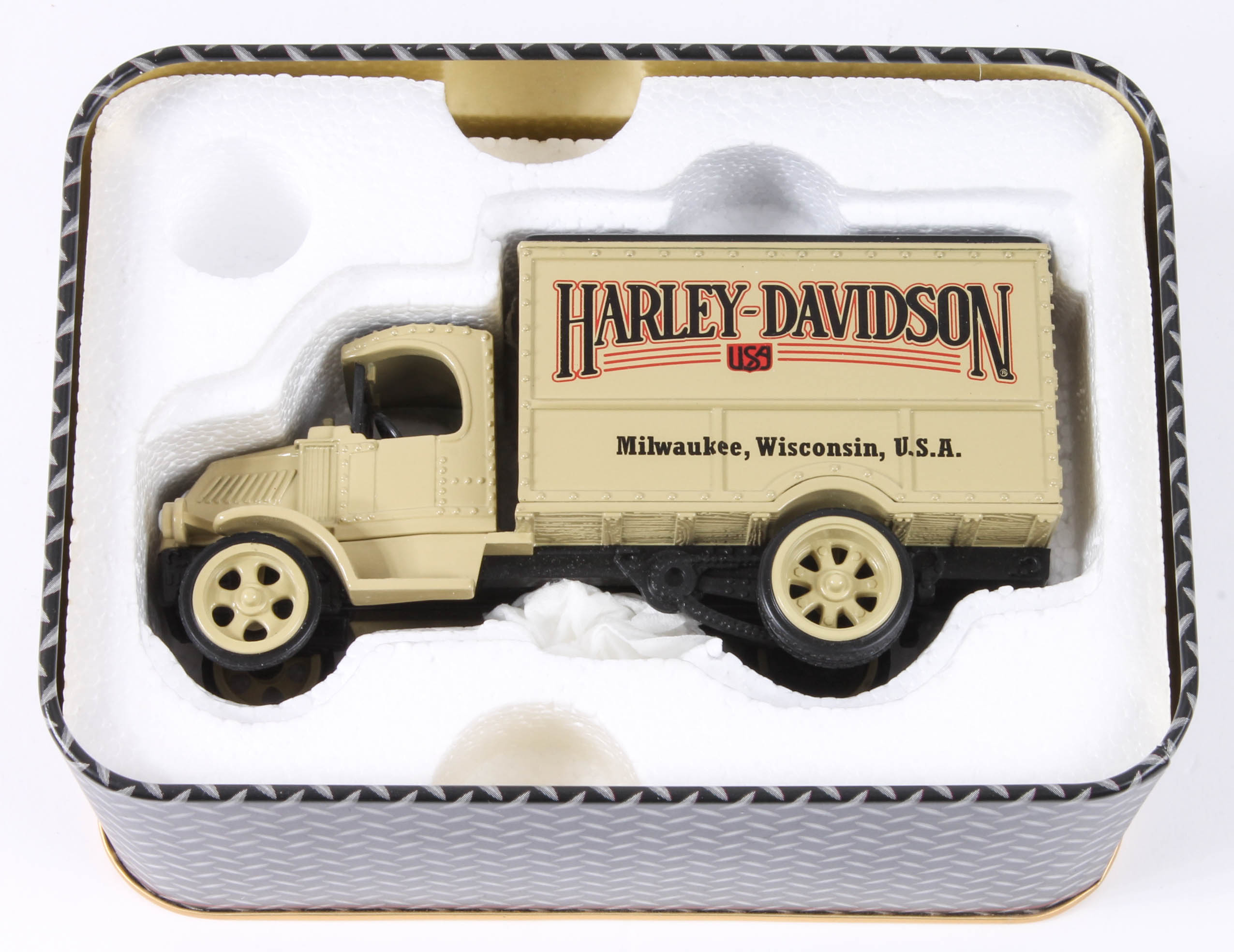 Four Harley-Davidson Die-Cast Collectible Model Vehicles