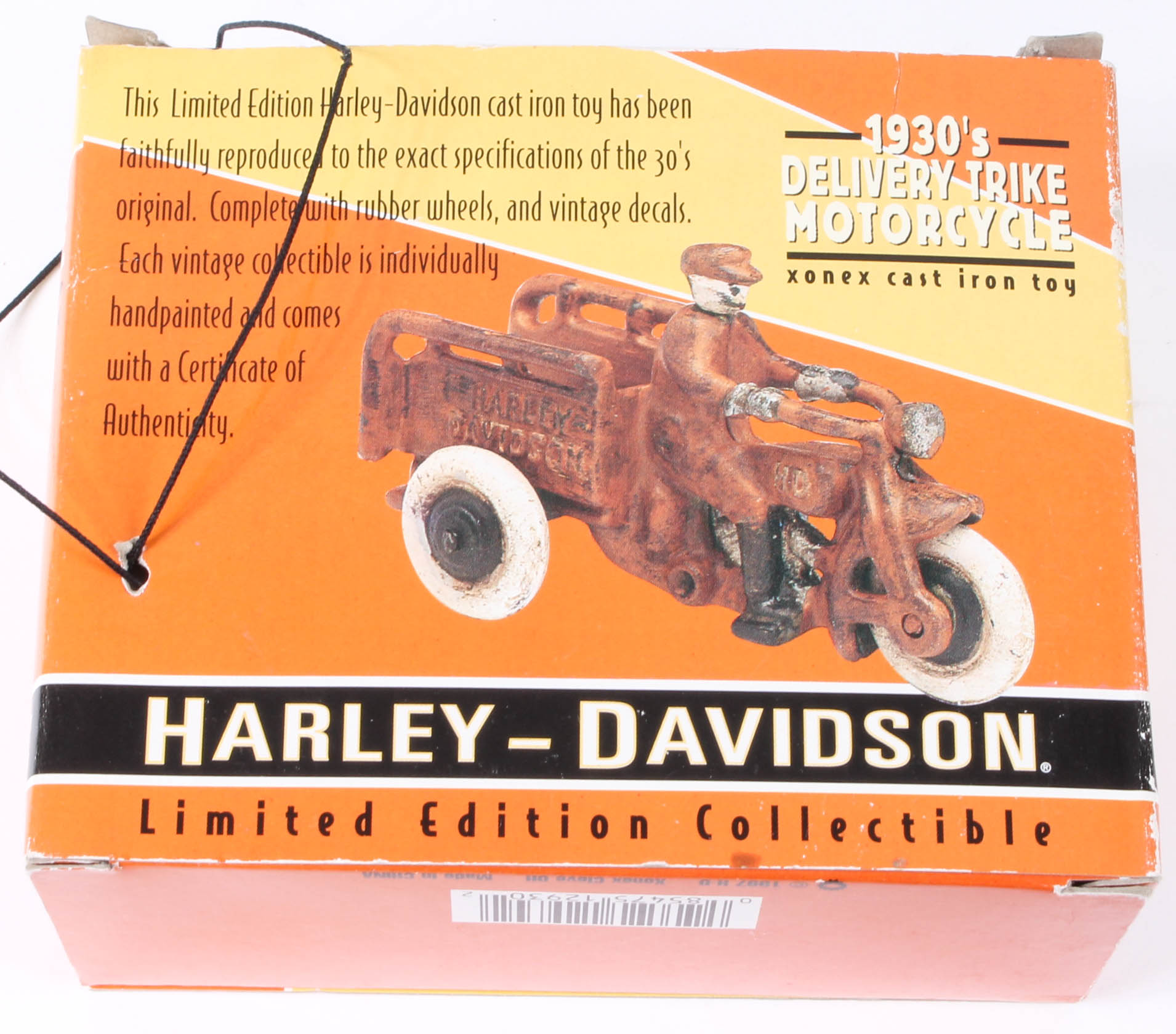 Four Harley-Davidson Die-Cast Collectible Model Vehicles