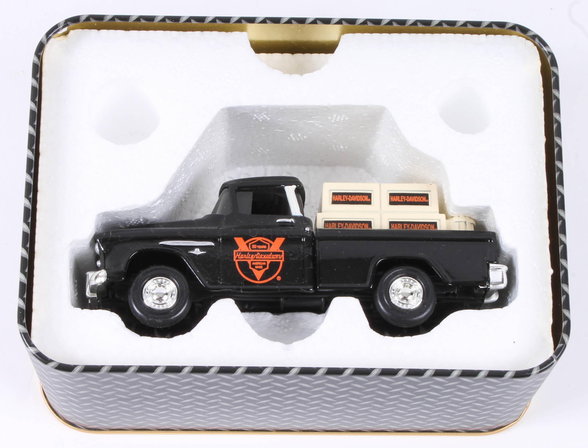 Four Harley-Davidson Die-Cast Collectible Model Vehicles