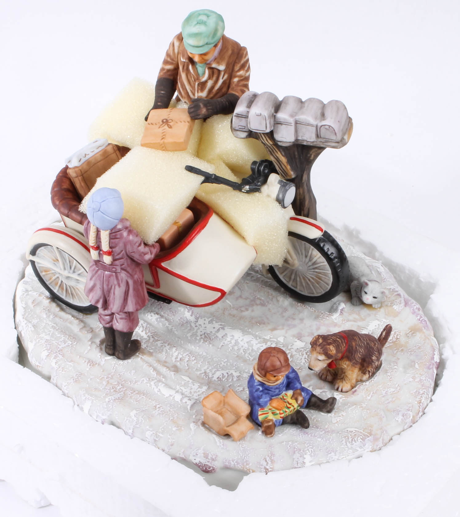 Assortment of Harley-Davidson Christmas Figurines