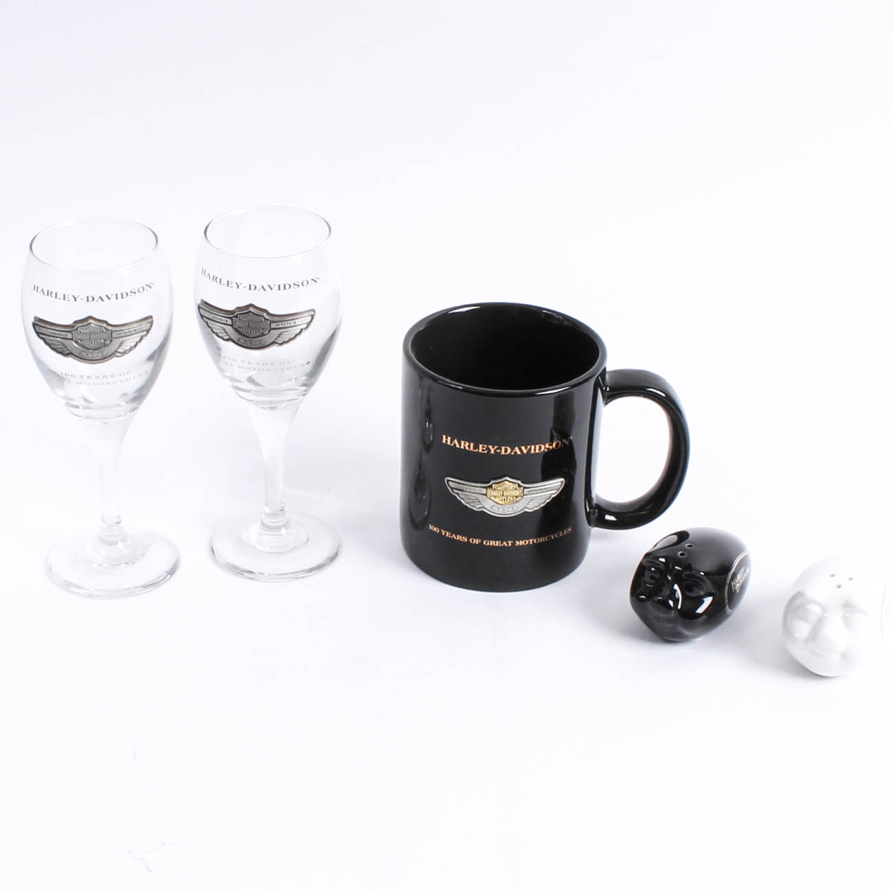 Harley-Davidson Tableware Featuring 100th Anniversary Glasses