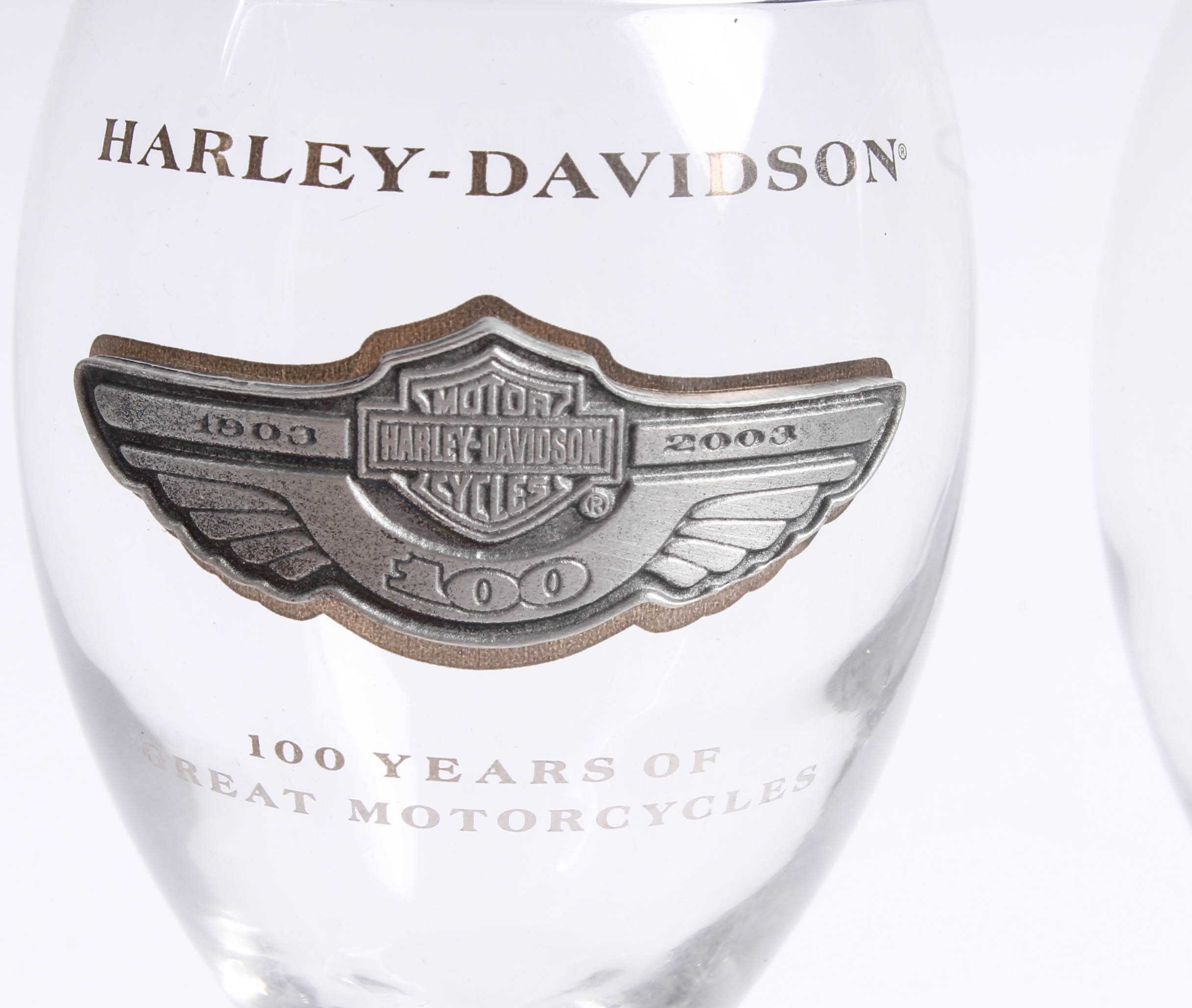 Harley-Davidson Tableware Featuring 100th Anniversary Glasses