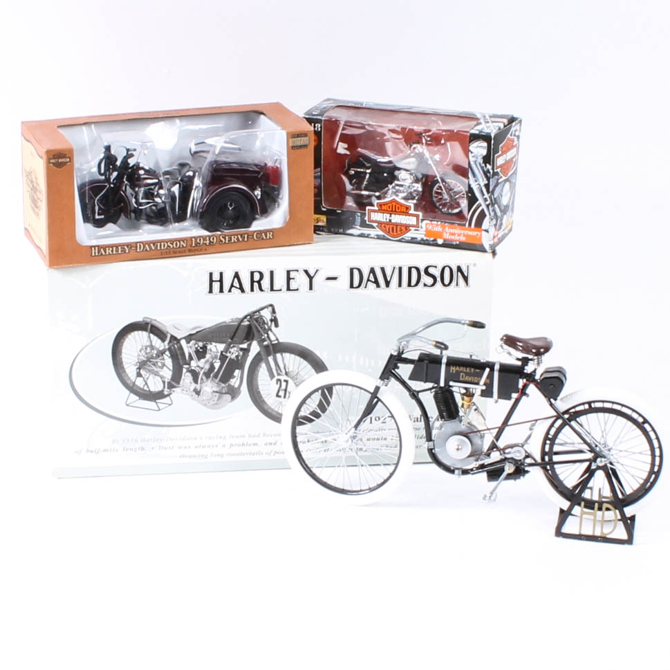 Harley-Davidson Die-Cast Model Motorcycles