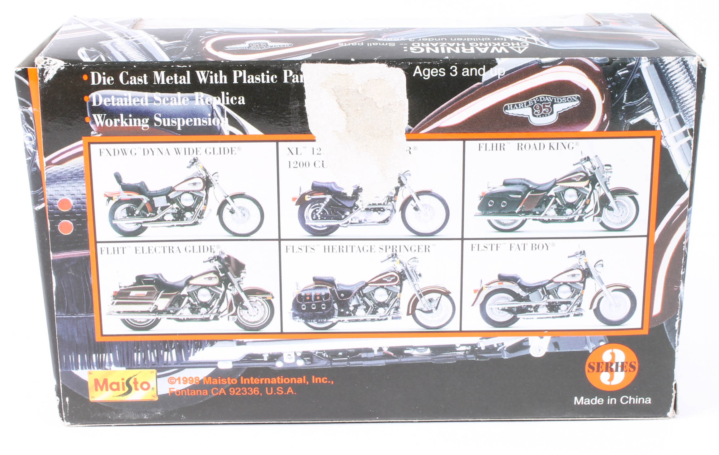 Harley-Davidson Die-Cast Model Motorcycles