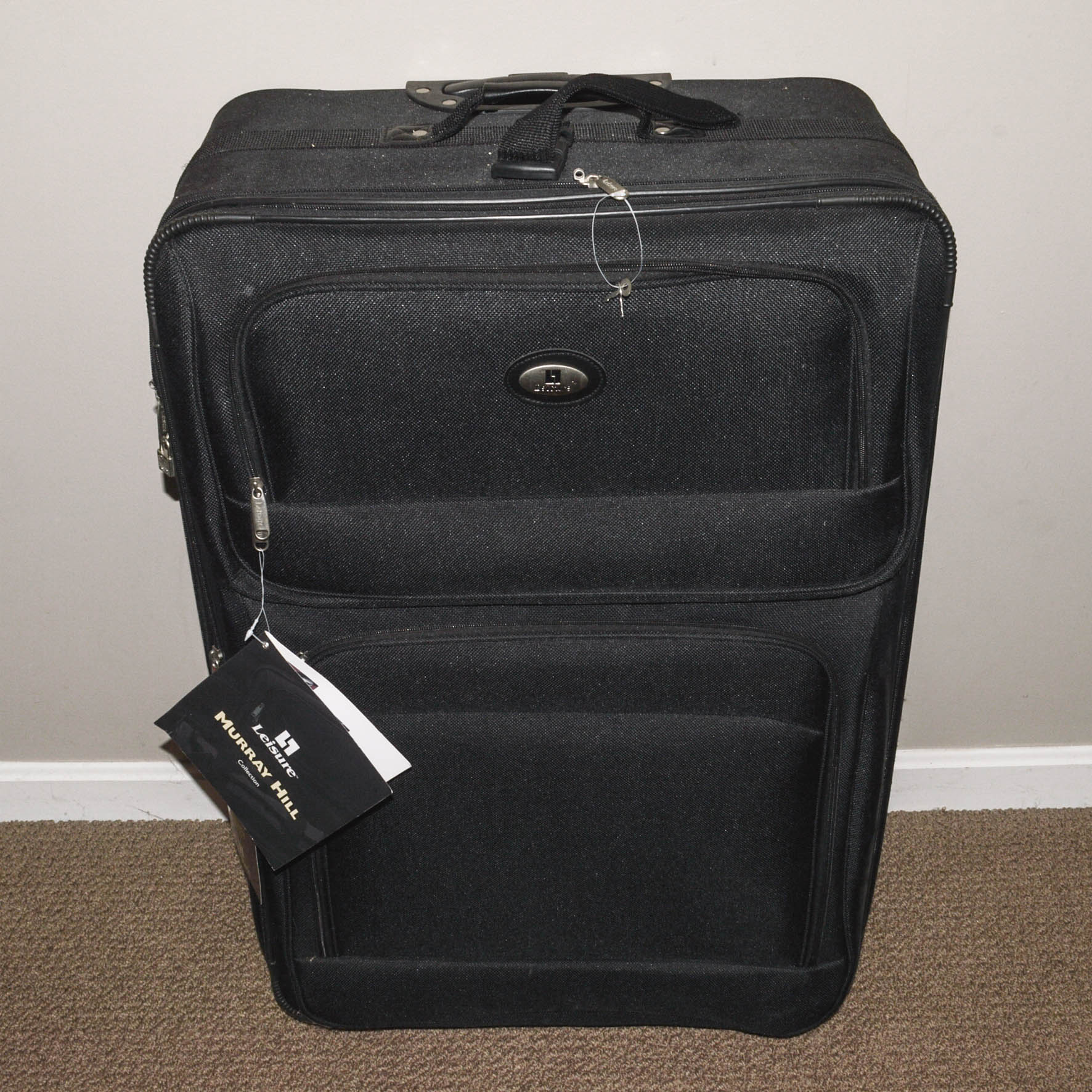 Murray Hill Black Rolling Suitcase