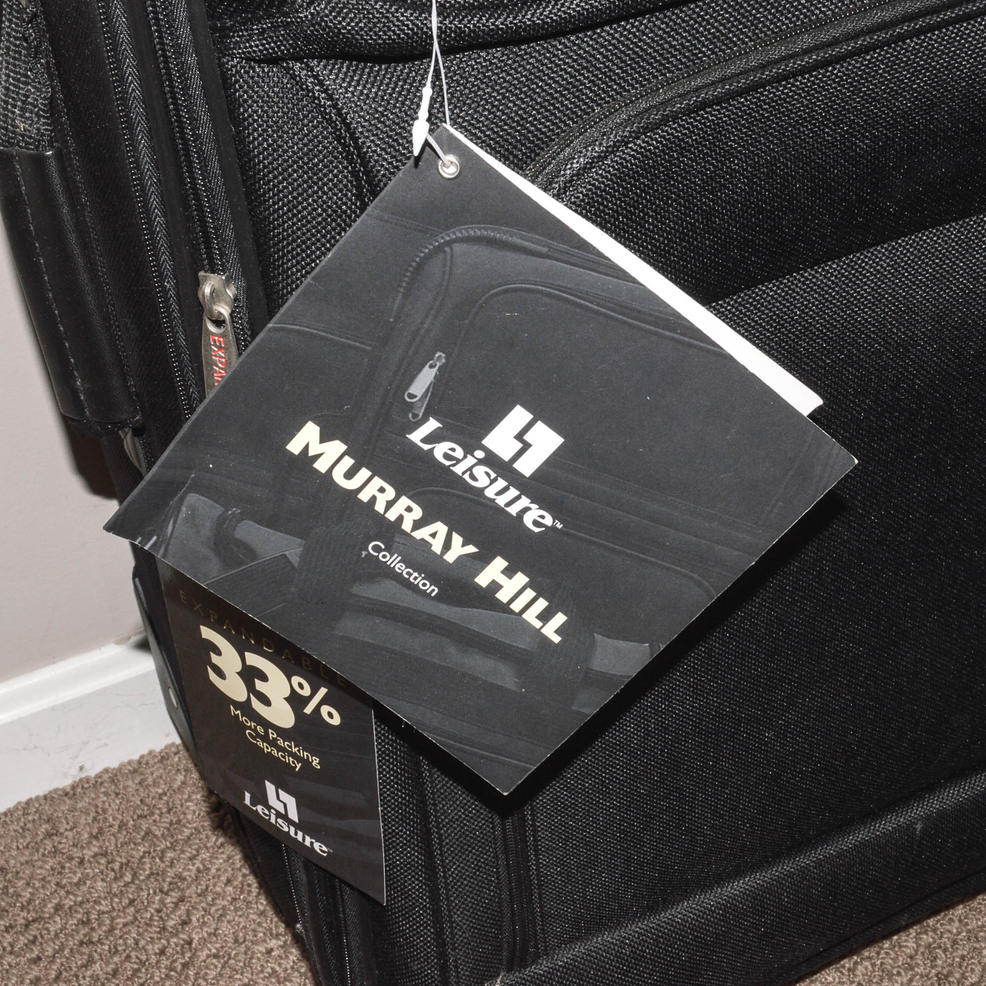 Murray Hill Black Rolling Suitcase