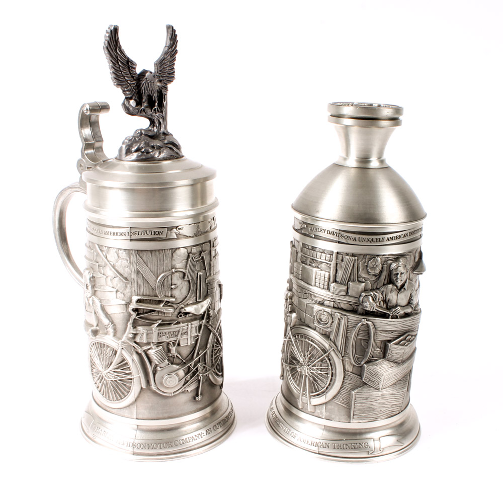 German Pewter Harley-Davidson Stein by GERZ