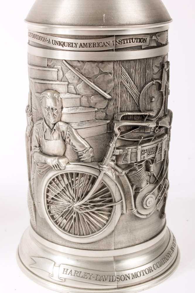 German Pewter Harley-Davidson Stein by GERZ