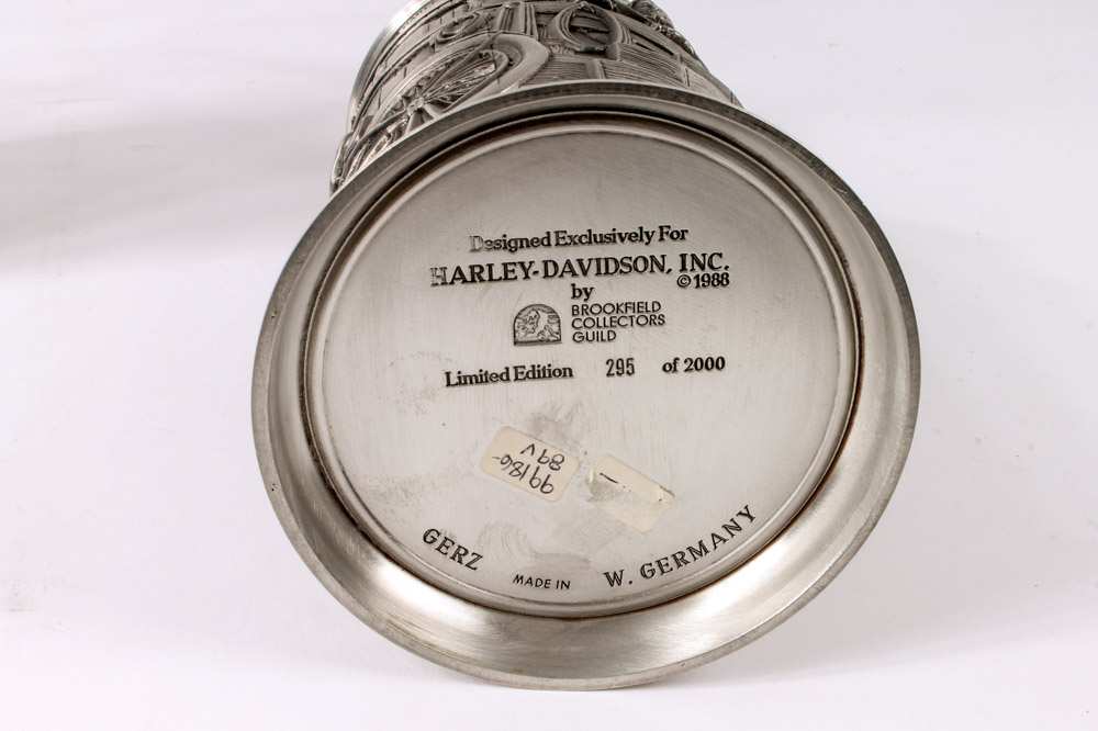 German Pewter Harley-Davidson Stein by GERZ