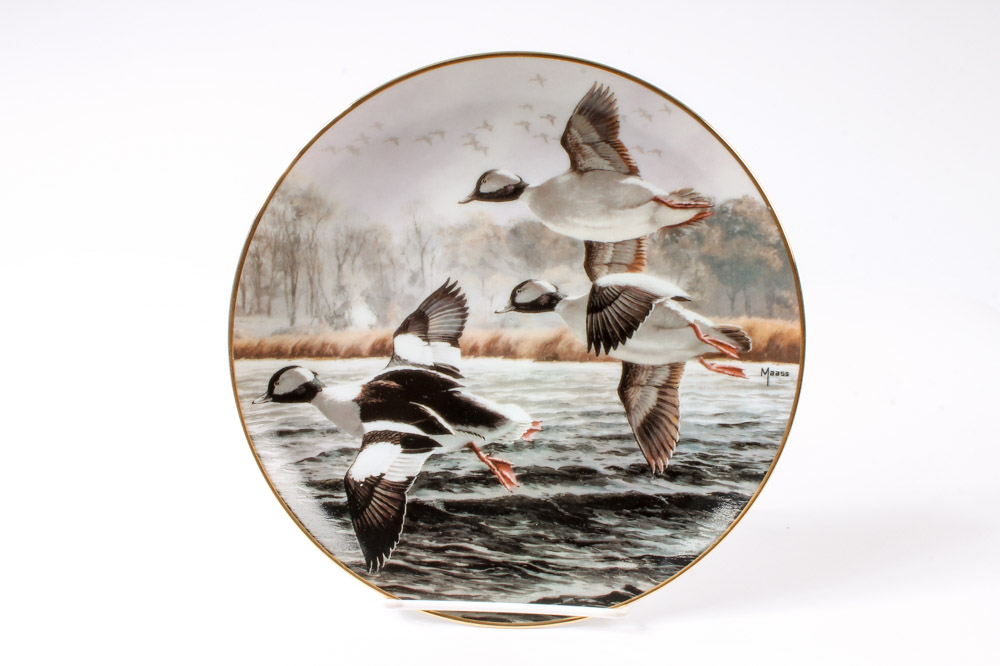 David Maass Danbury Mint Plate Collection "The Game Birds"
