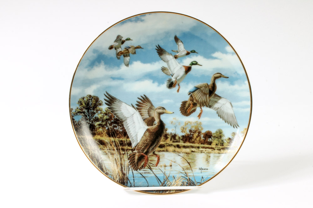 David Maass Danbury Mint Plate Collection "The Game Birds"