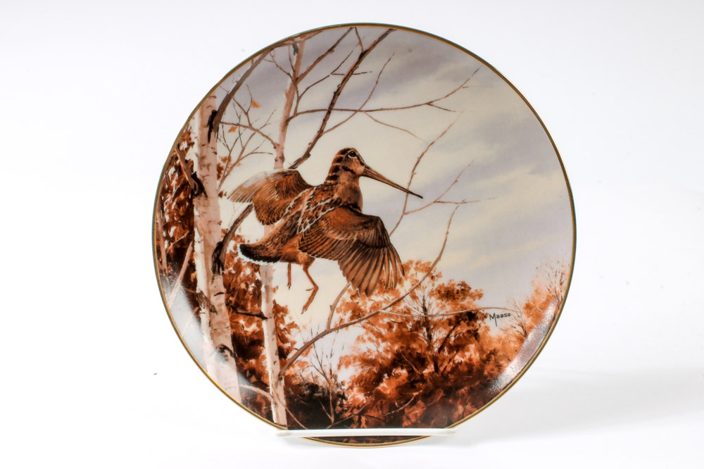 David Maass Danbury Mint Plate Collection "The Game Birds"