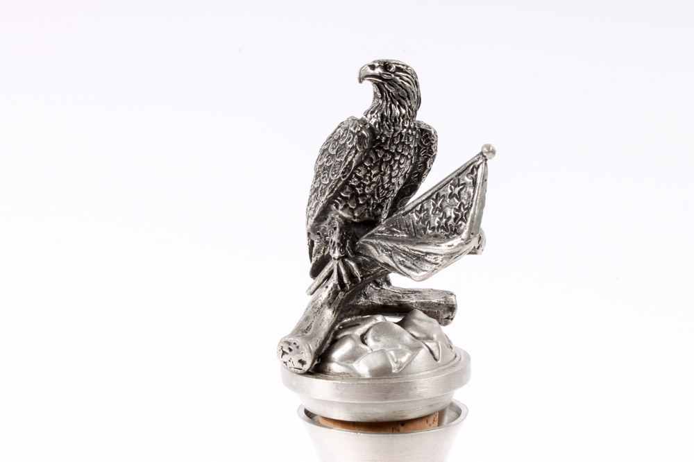 "Wartime Wheels" Pewter Harley-Davidson Decanter by GERZ